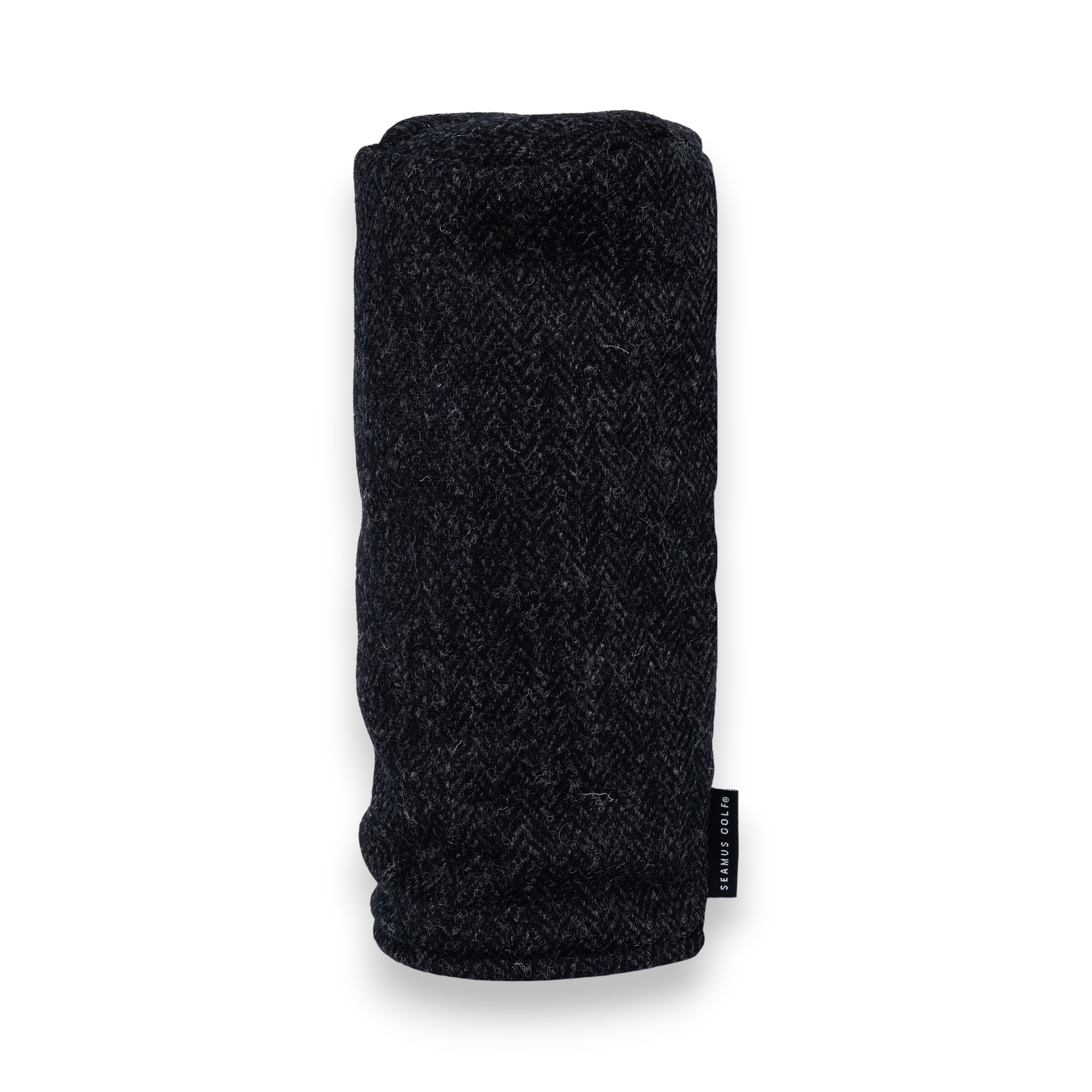 Black Harris Tweed Head Cover