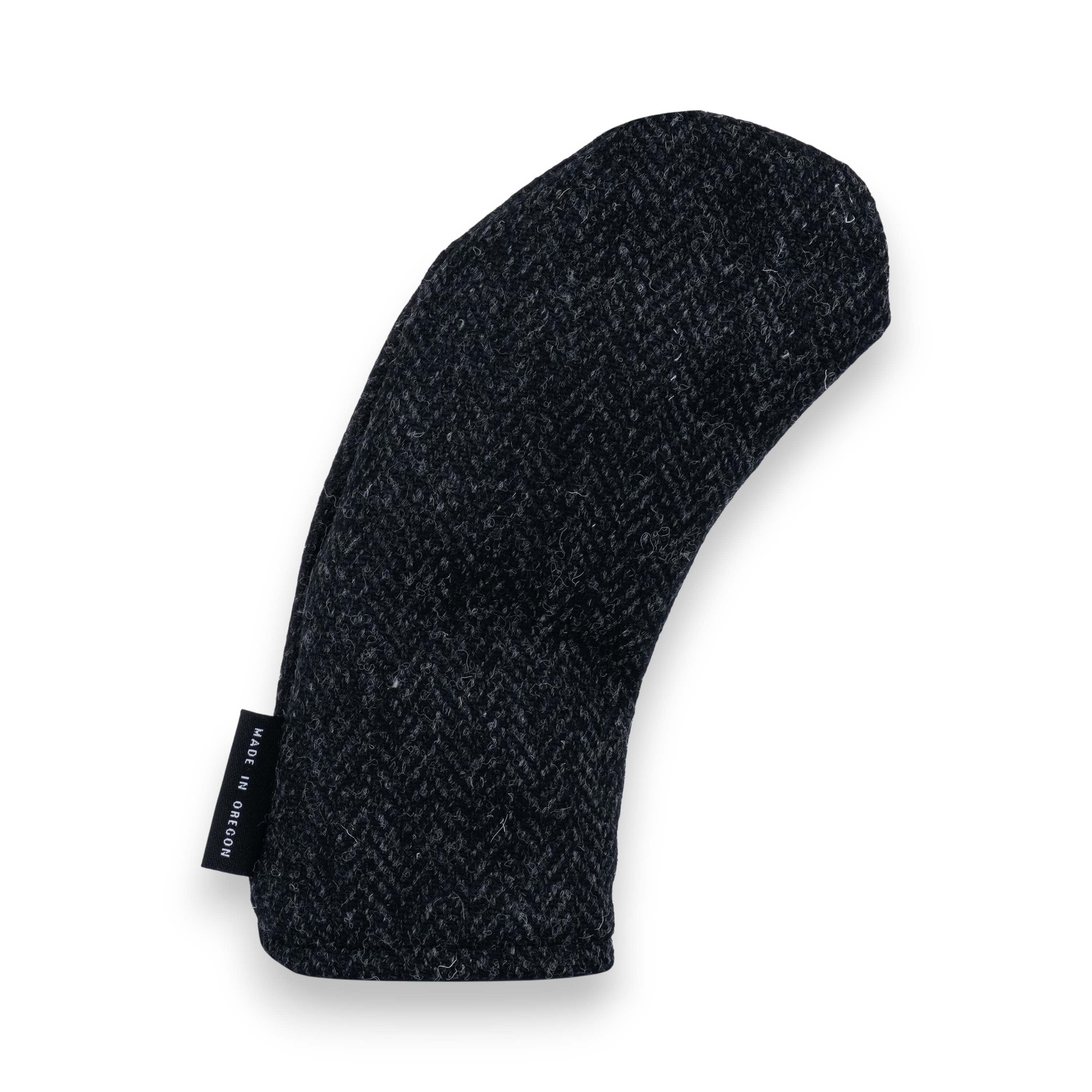 Black Harris Tweed Head Cover