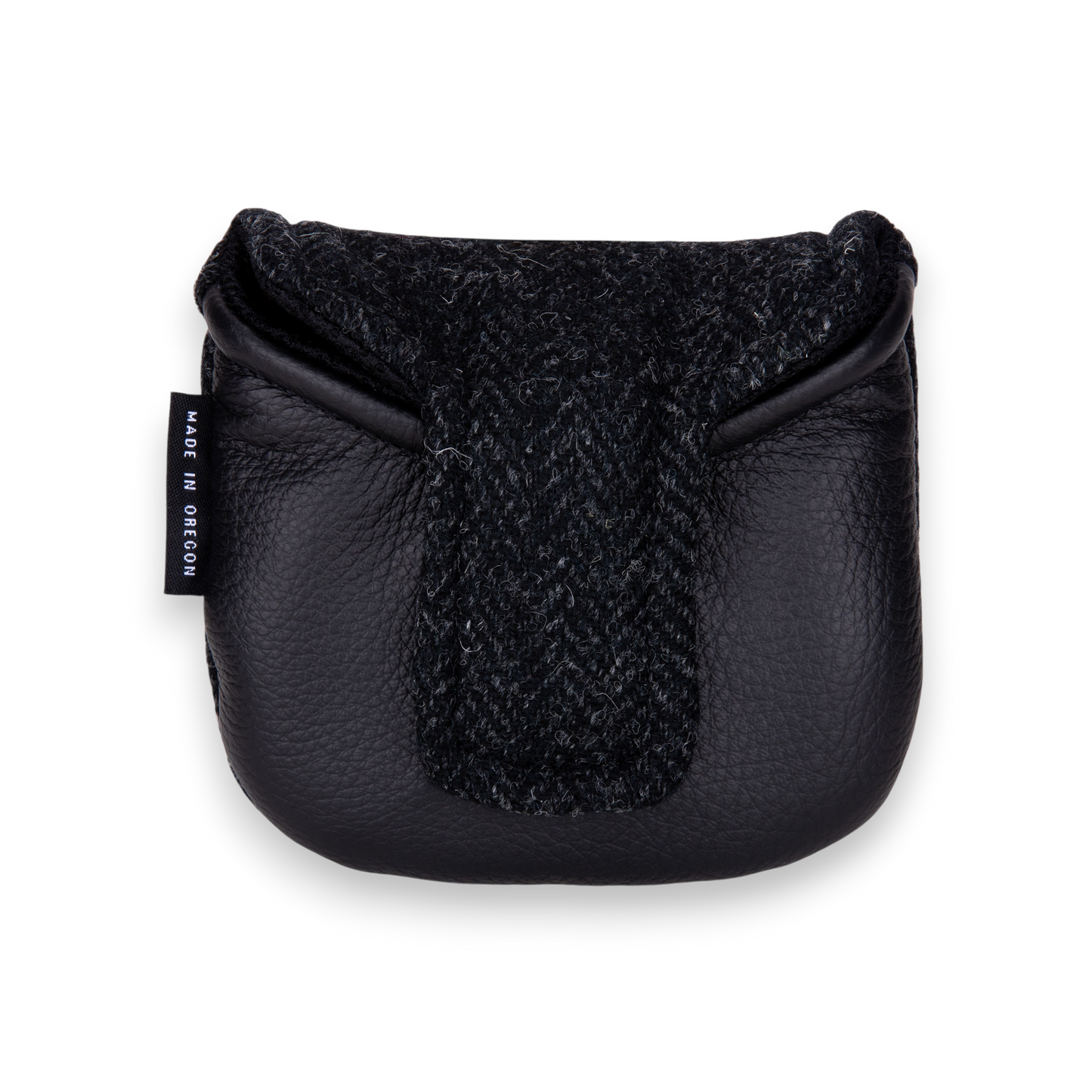 Black Harris Tweed Mallet Putter Cover