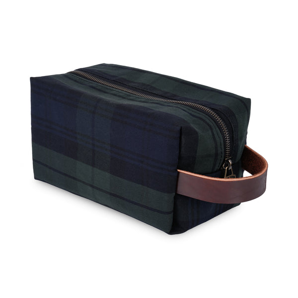 Black Watch Waxed Canvas Travel Pouch