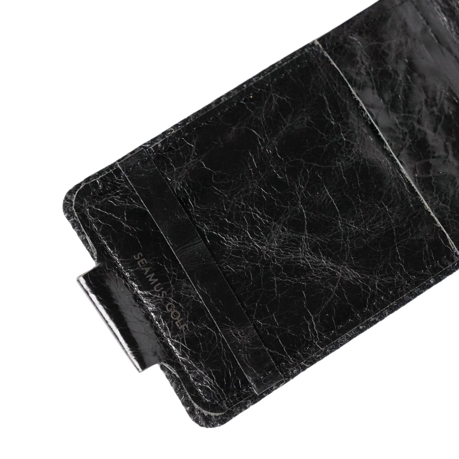 Black Harris Tweed Yardage Book Cover