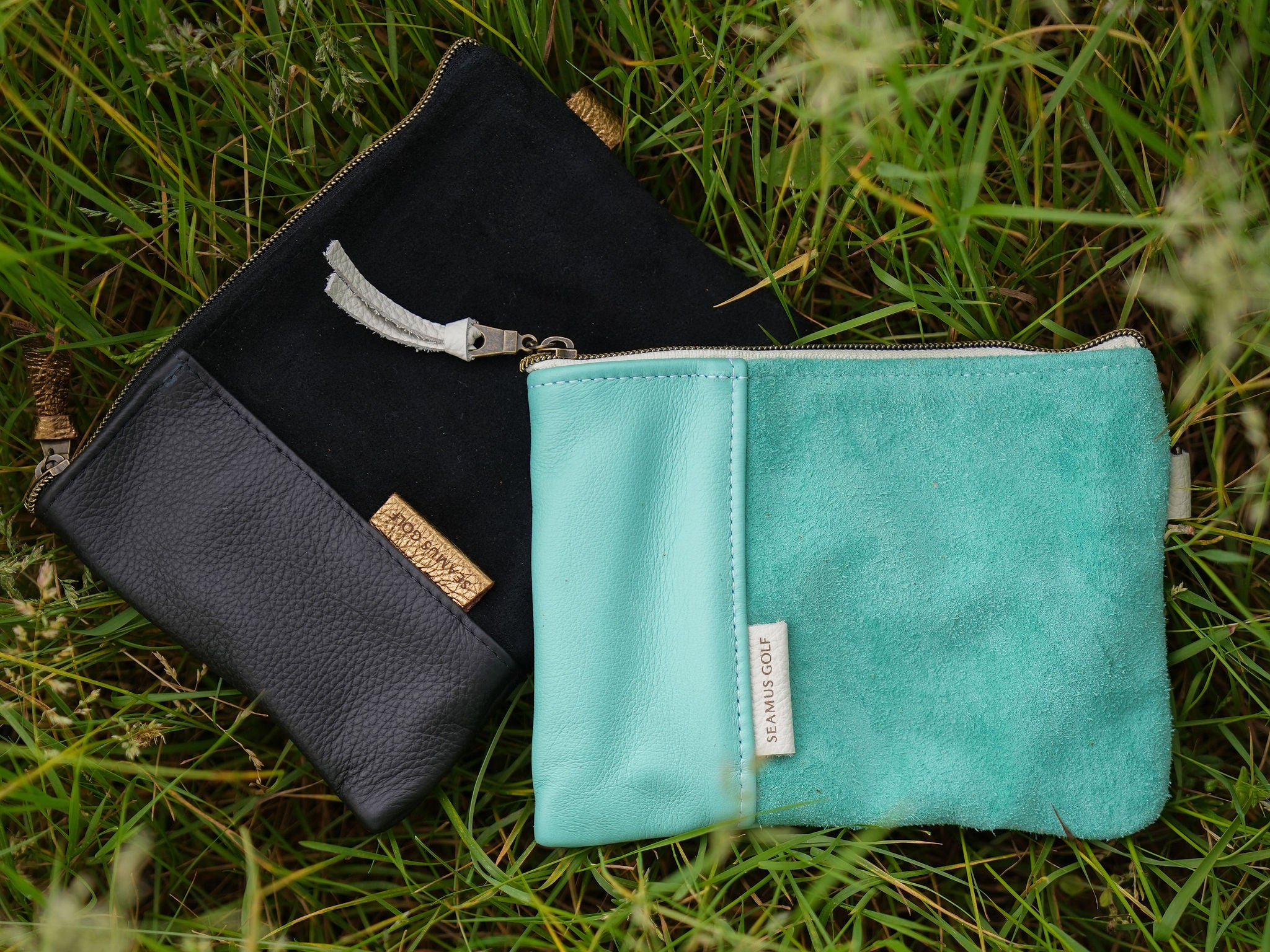Black Tribeca Zippered Pouch