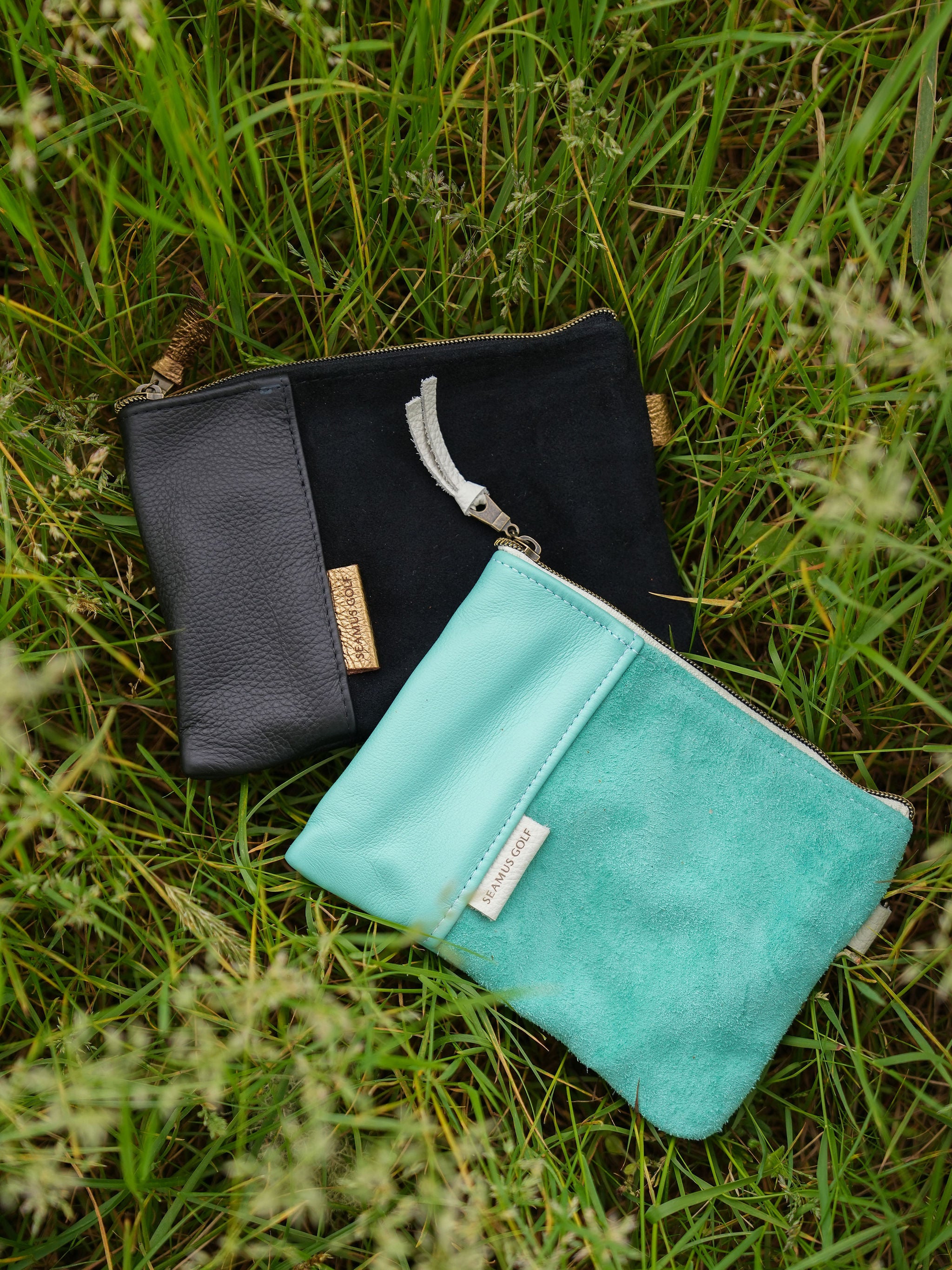 Black Tribeca Zippered Pouch