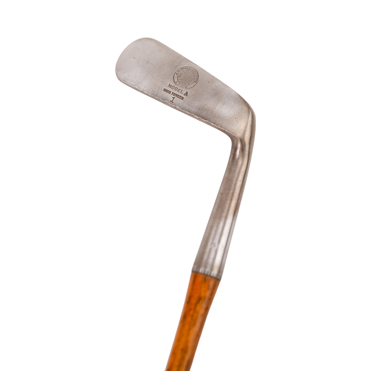 #22 Spalding Model A putter smooth face - Hickory Putter