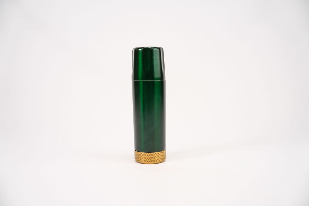 Torch Flask British Racing Green and Gold - SG Flag Logo