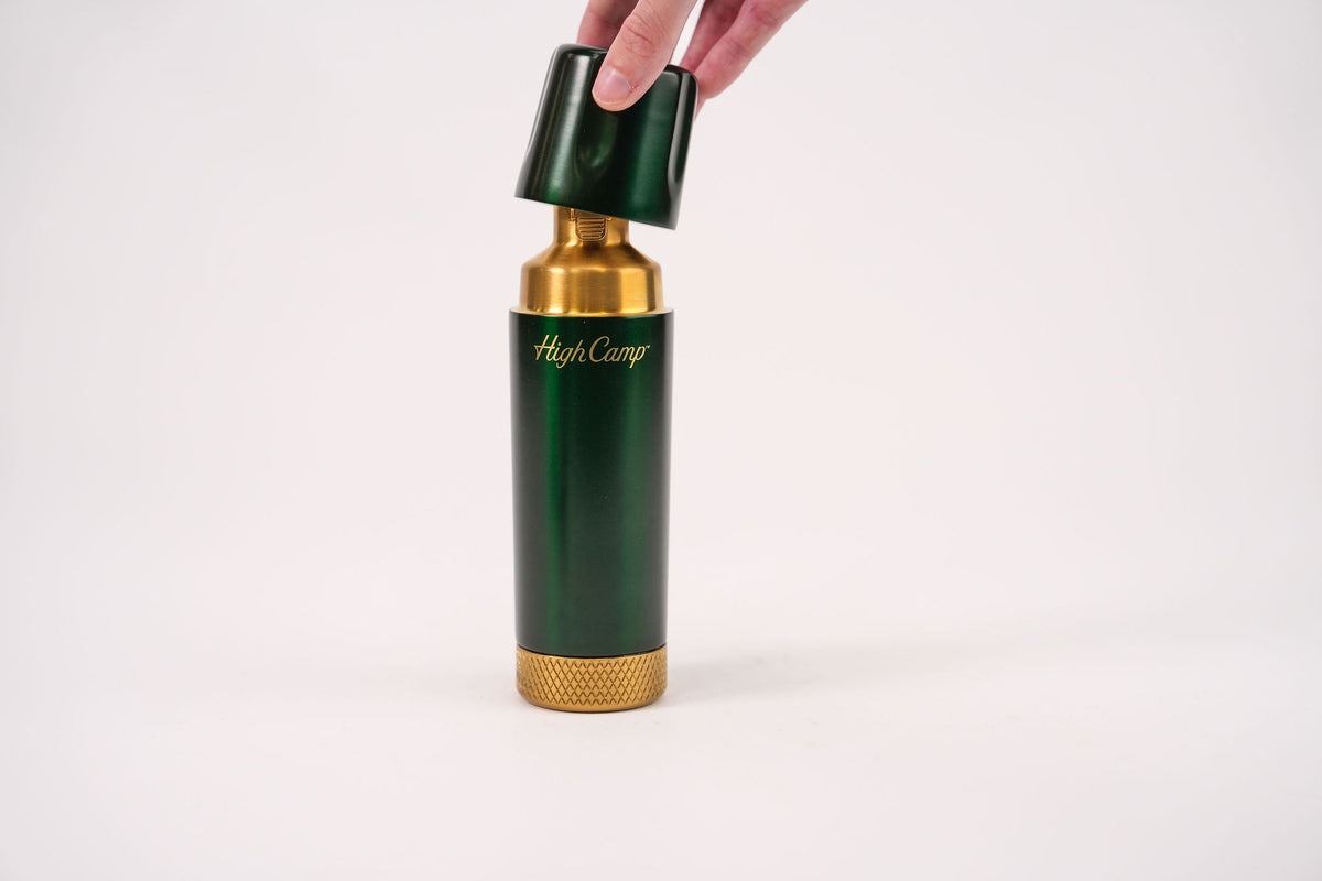 Torch Flask Onyx and Gold - Goat Logo