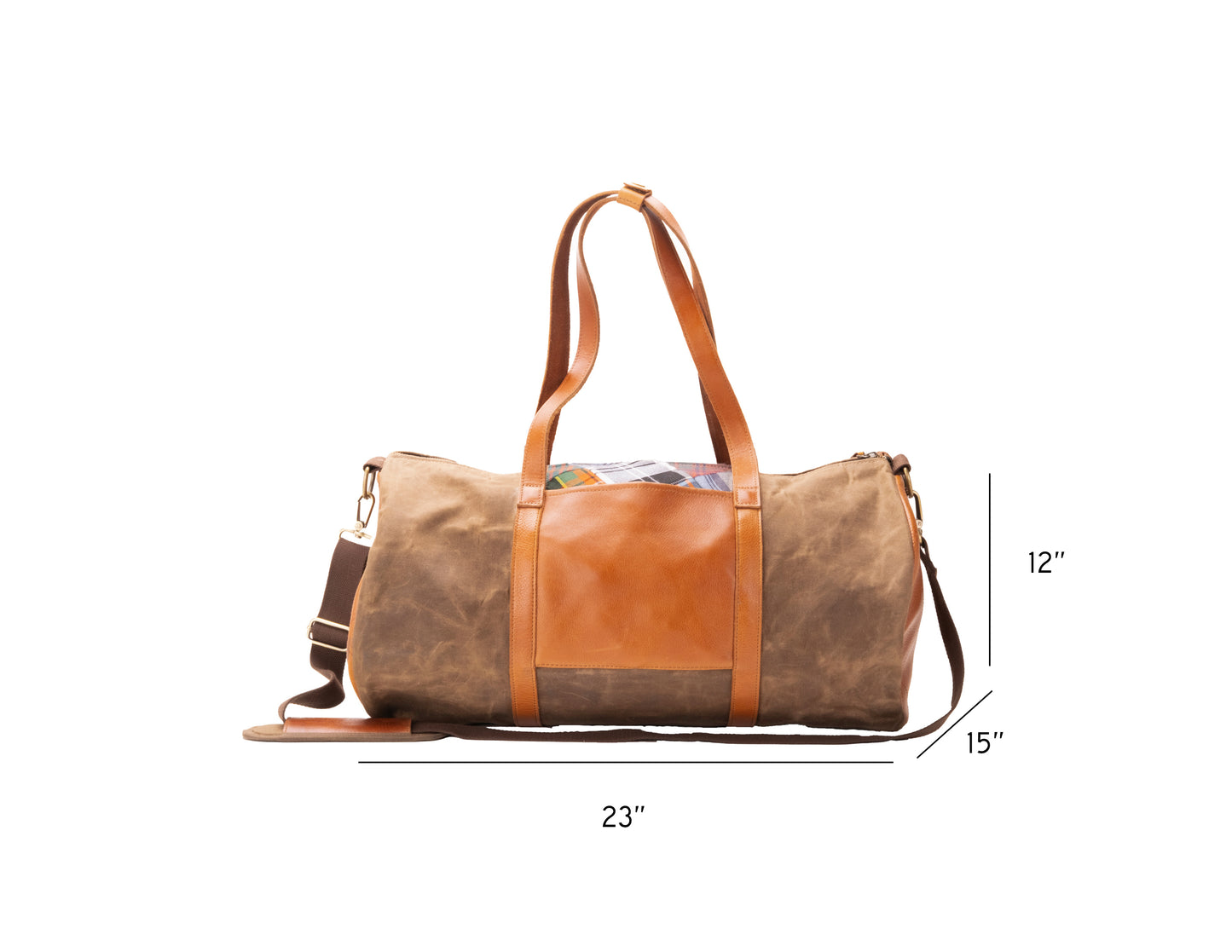 Tartan Patchwork Duffel Bag