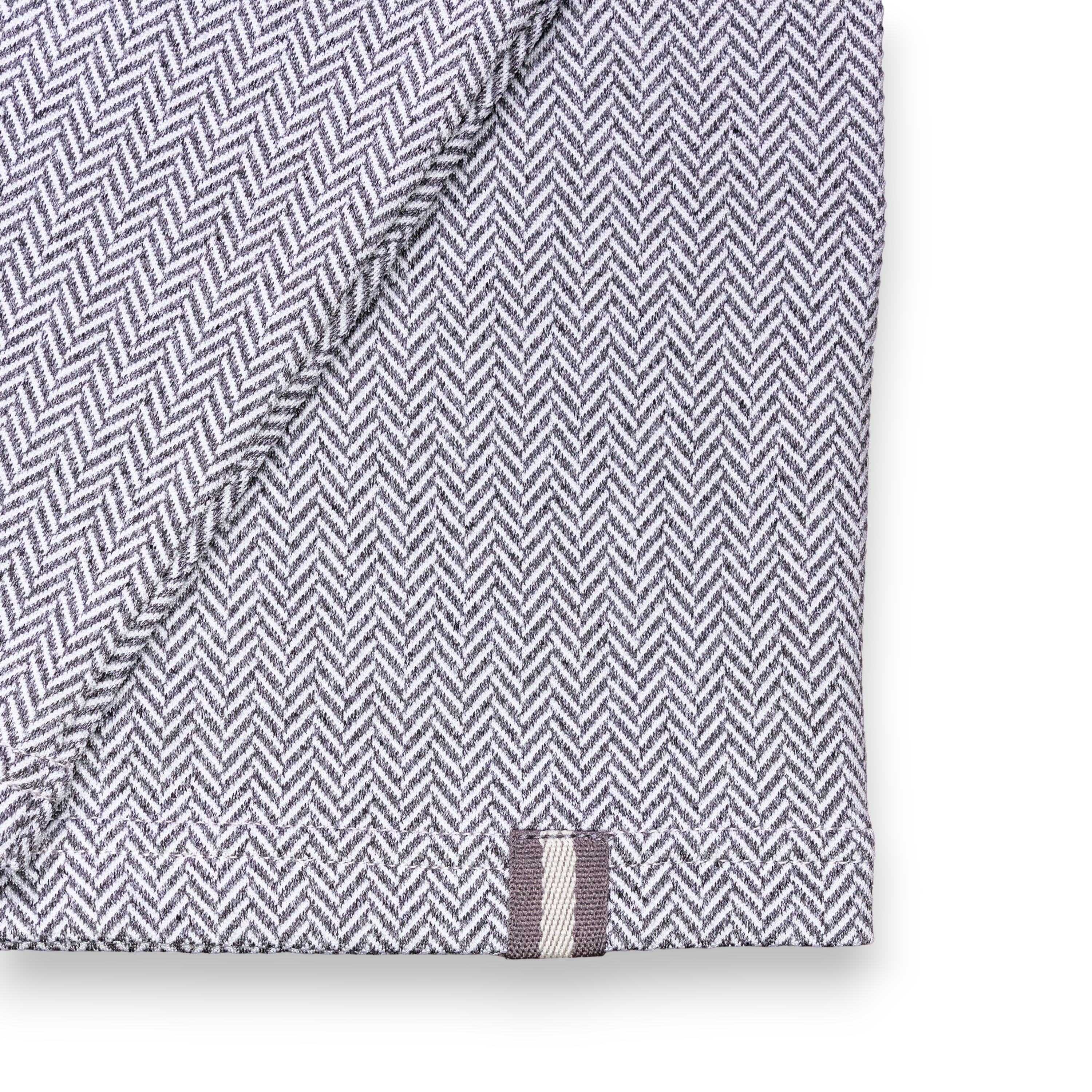 Seamus x Field Day Herringbone Jaquard Hoodie - Light Grey