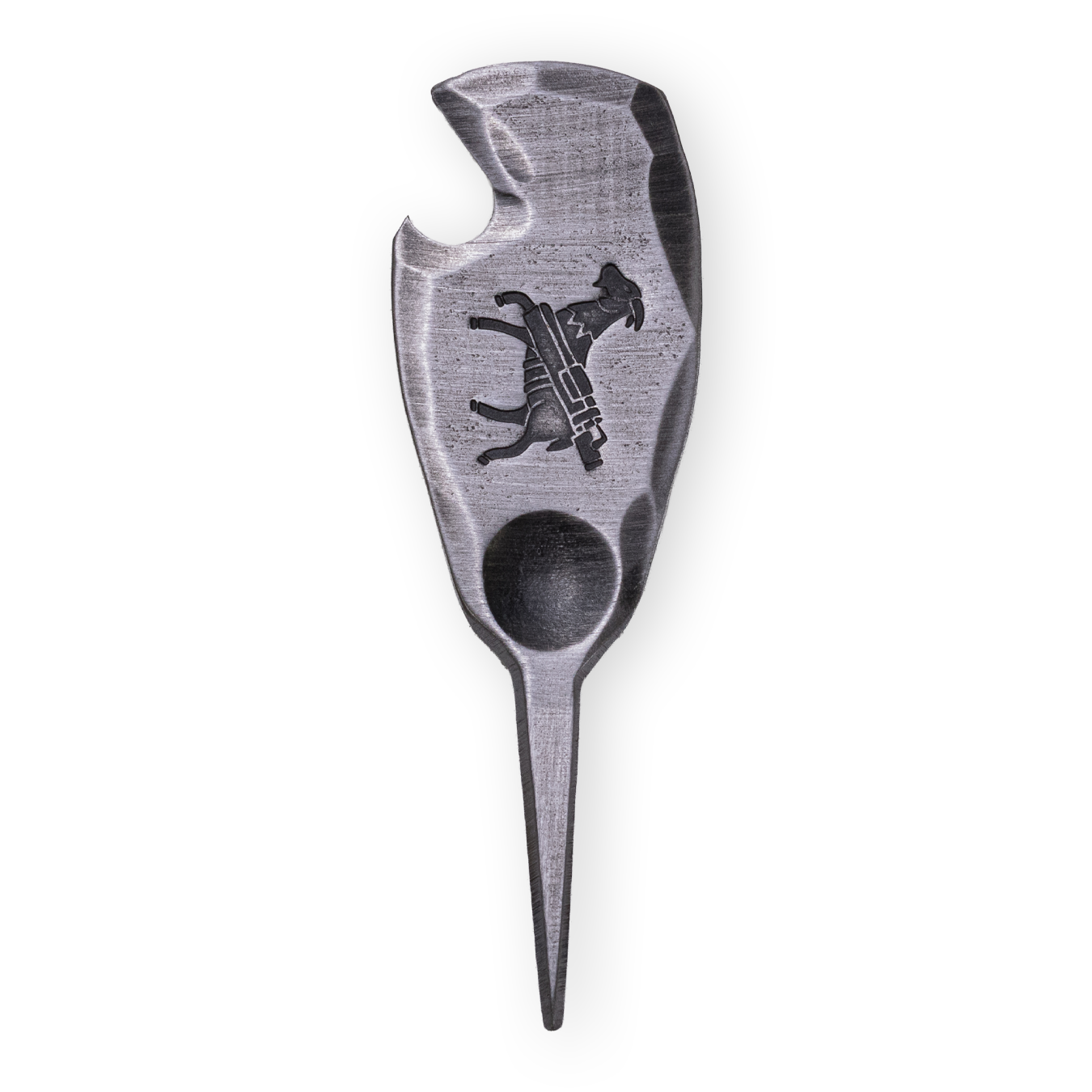 Hand Forged® Goat Bottle Opener Single Prong Pitch Tool - Steel