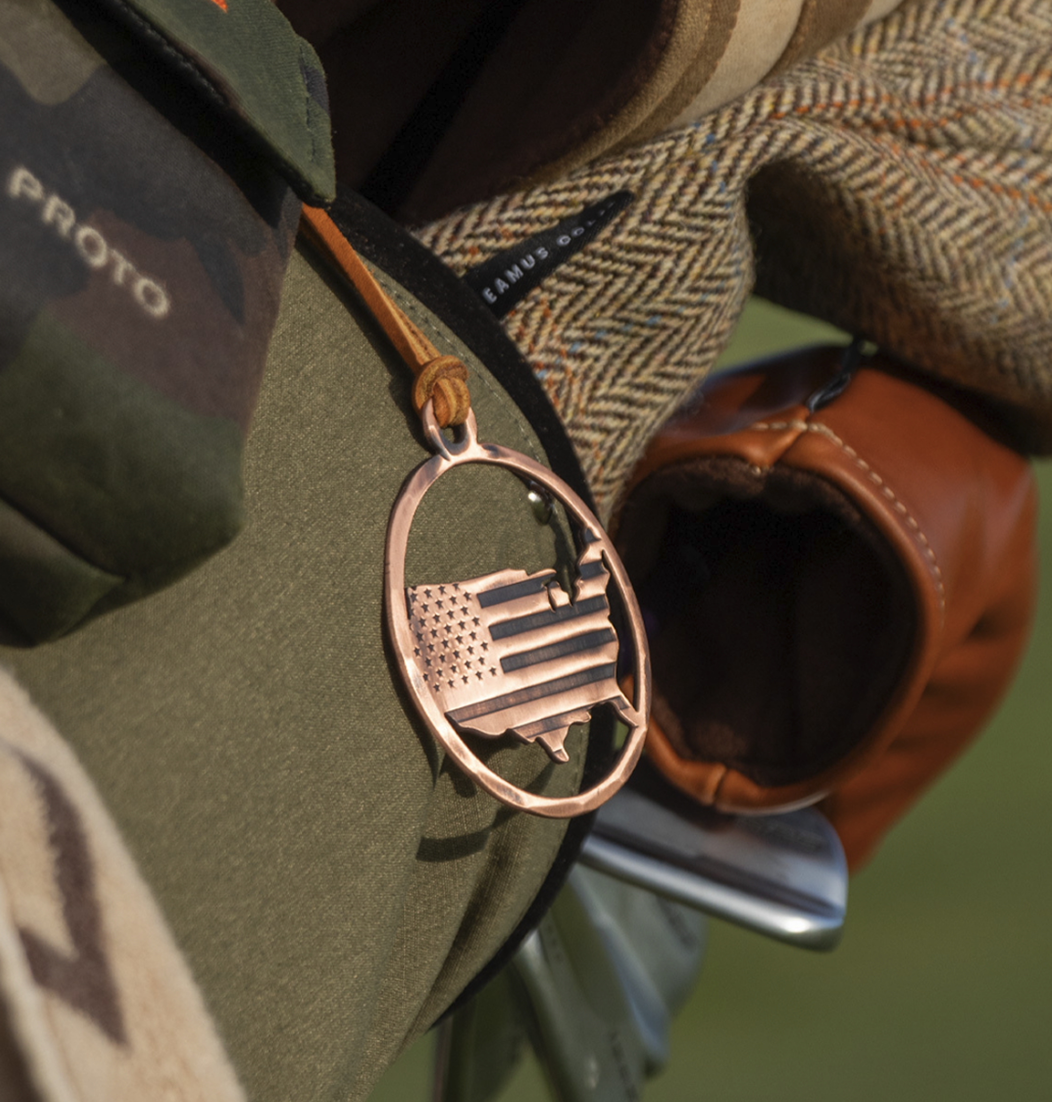 Hand Forged® America Country Club Bag Tag - Copper