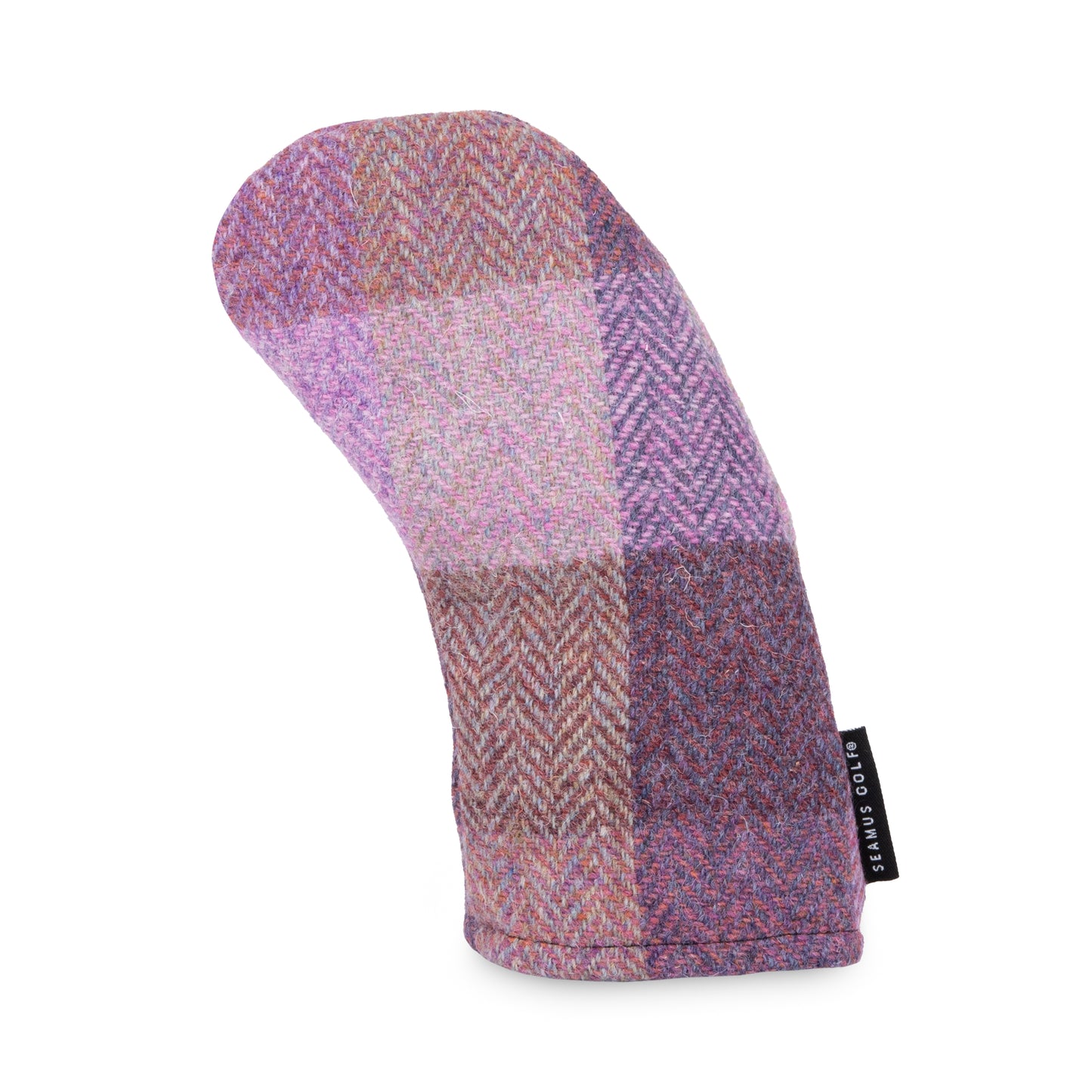 Harris Tweed Lavender Check Golf Hybrid Head Cover | Seamus Golf | 2