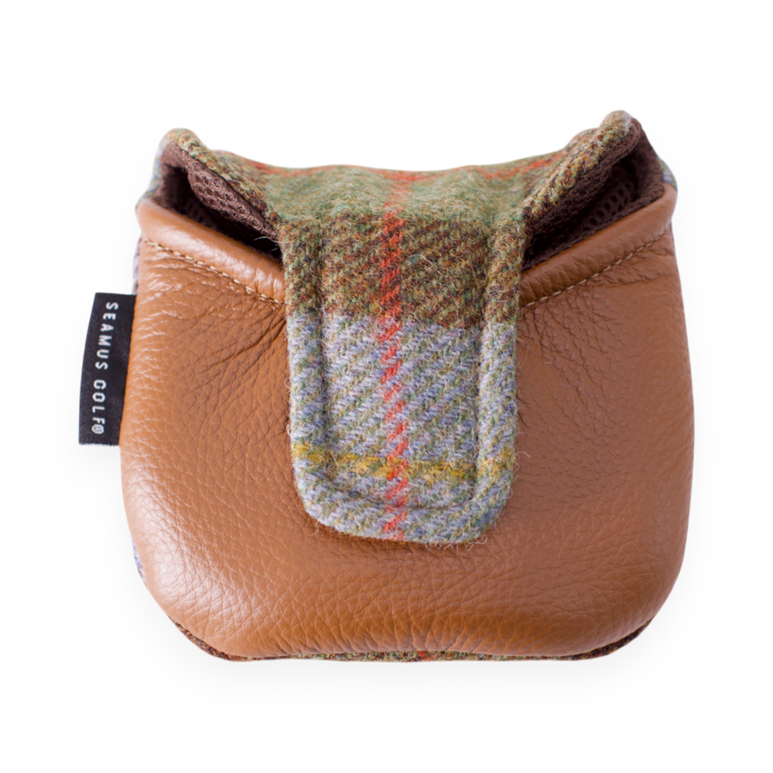 MacLeod Check Harris Tweed Heel Shafted Mallet Putter Cover