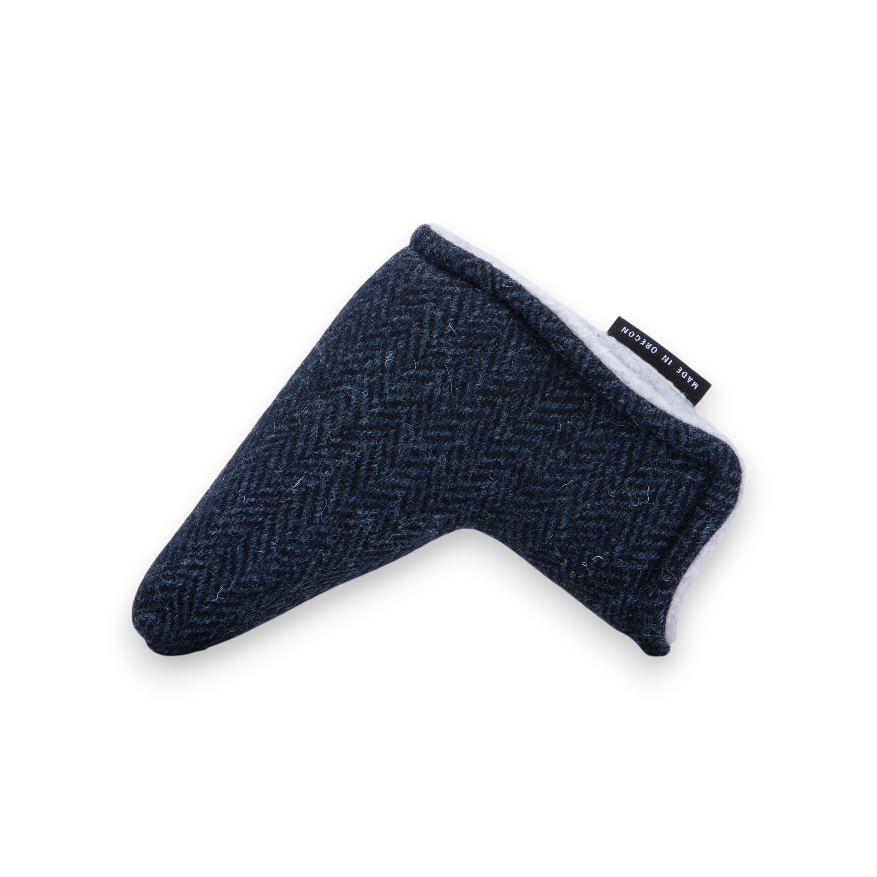 Navy Harris Tweed Putter Covers