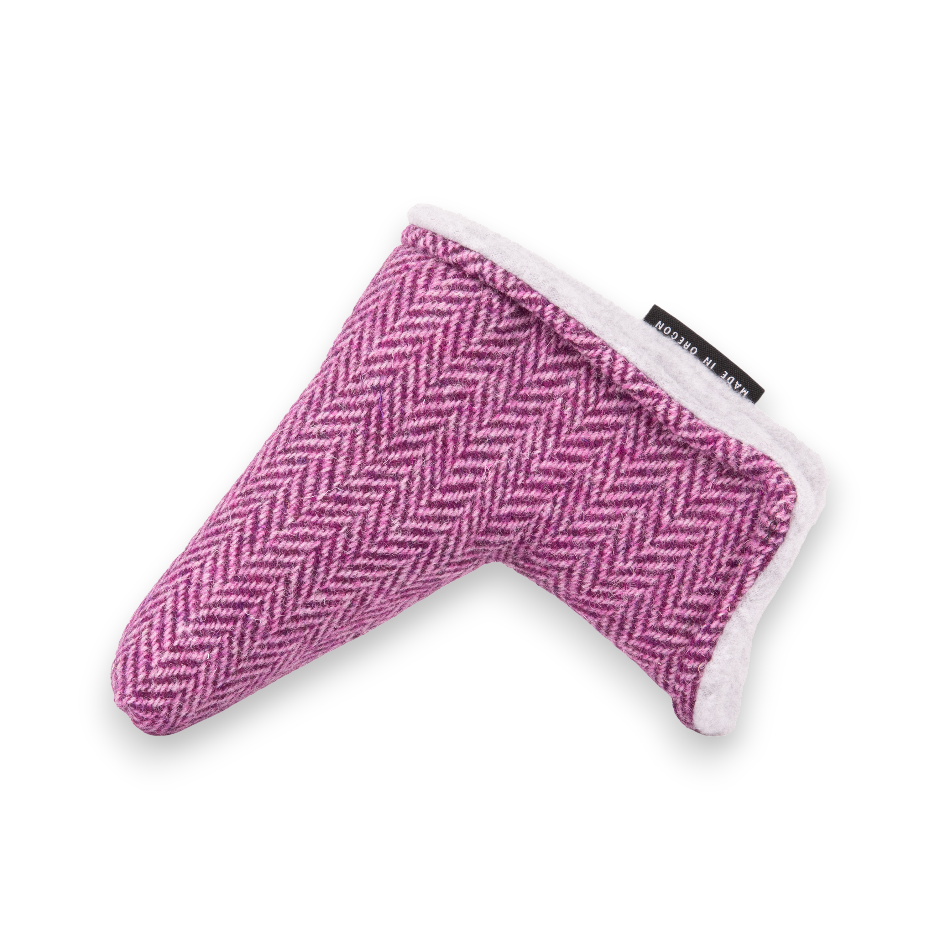 Pink Harris Tweed Blade Putter Cover