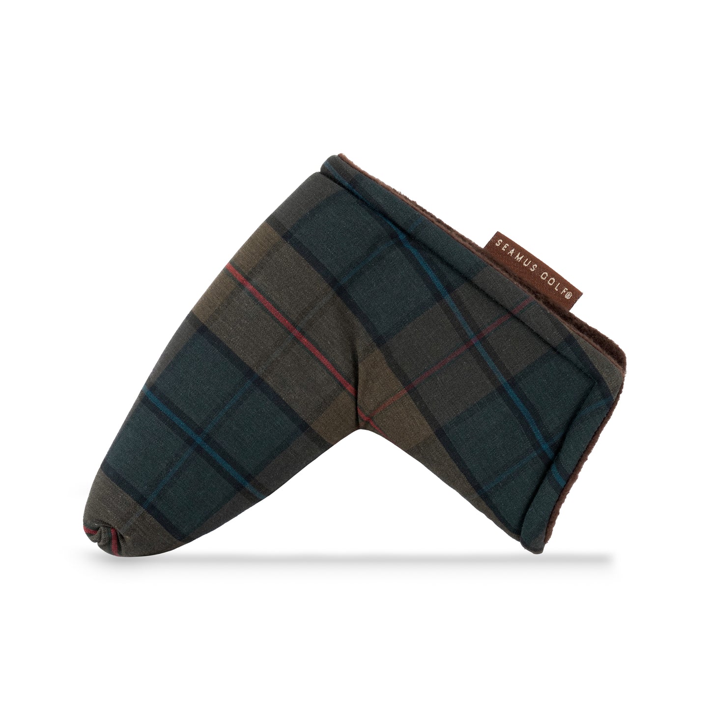 Private Reserve 2.0 Green Plaid Waxed Canvas Golf Blade Putter Head Cover | Seamus Golf | 3