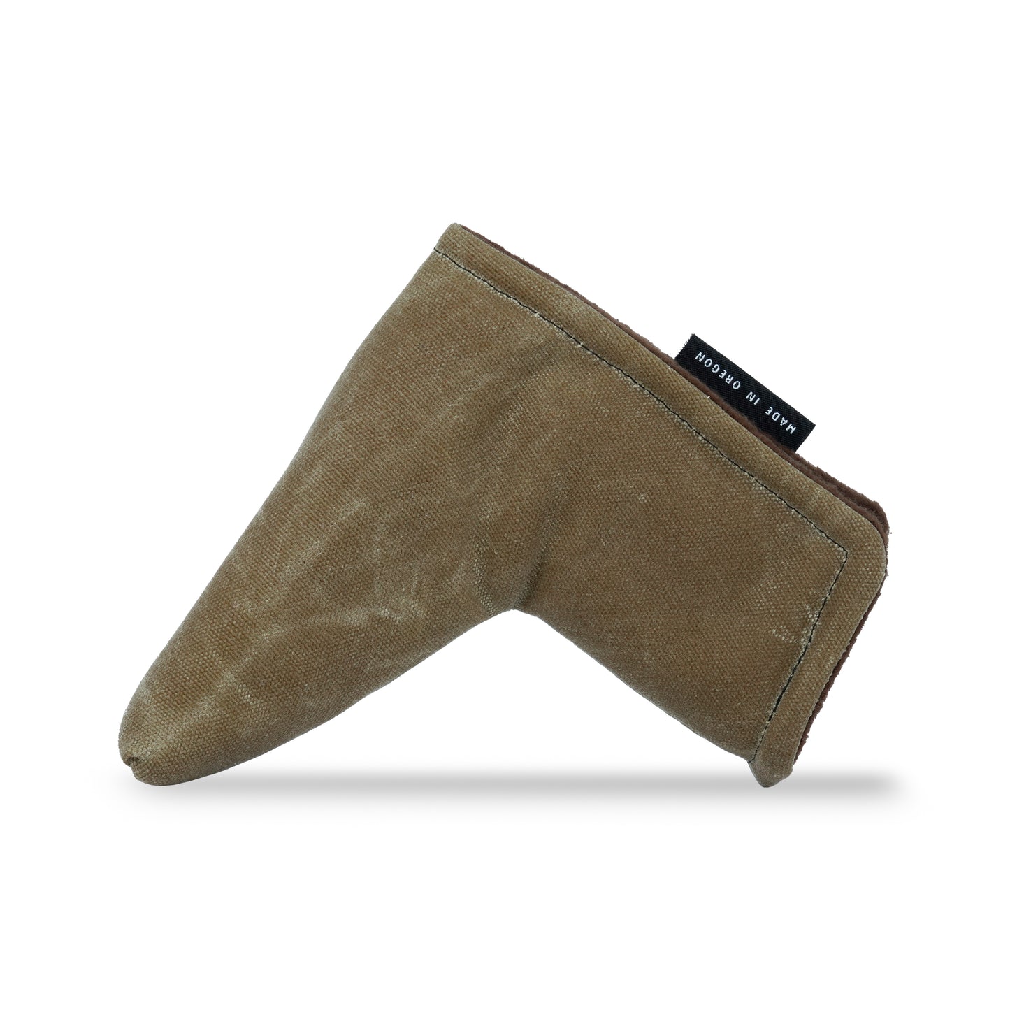The Countryman Sage Waxed Canvas Golf Blade Putter Head Cover | Seamus Golf | 3