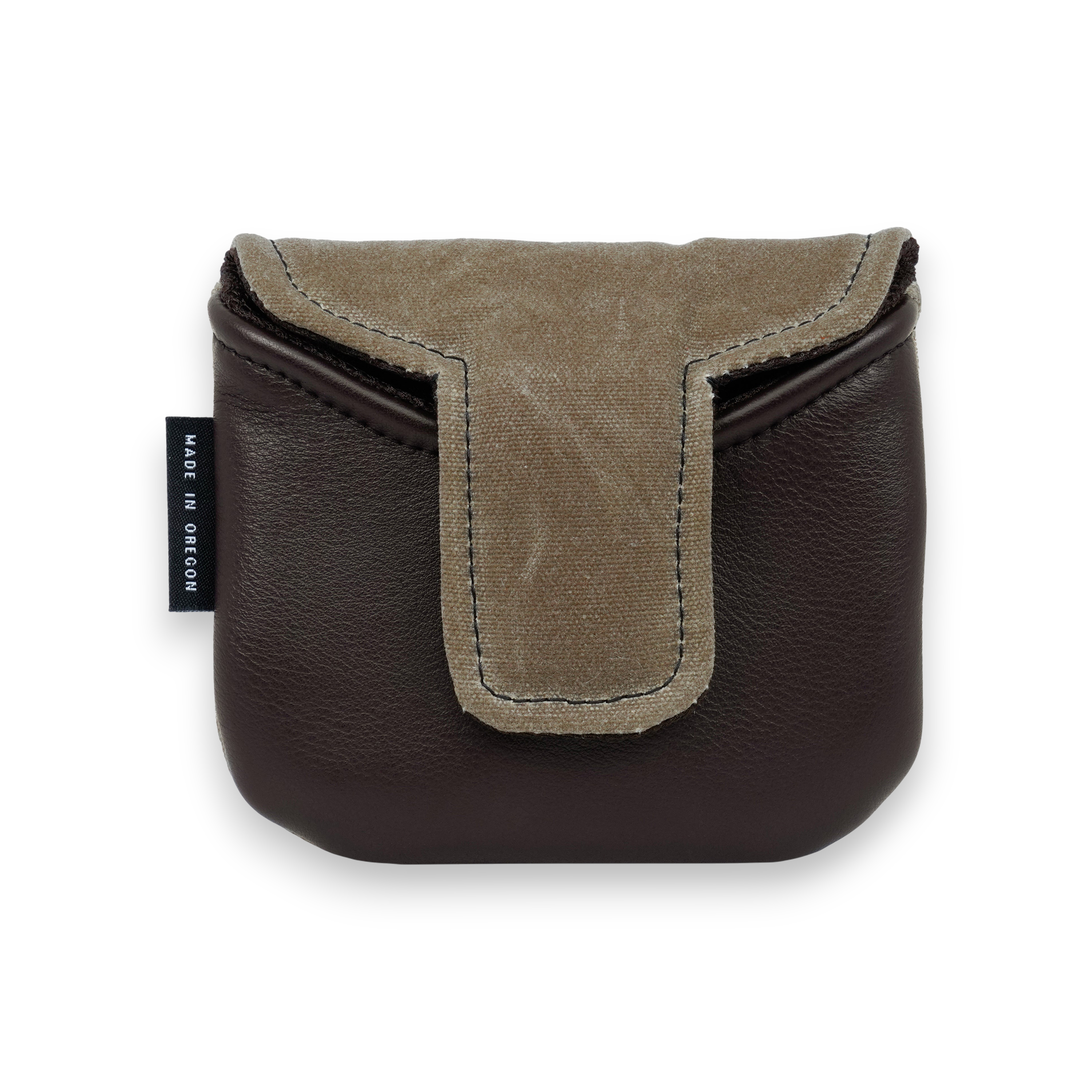 The Countryman - Sage Waxed Canvas Heel Shafted Mallet Putter Cover