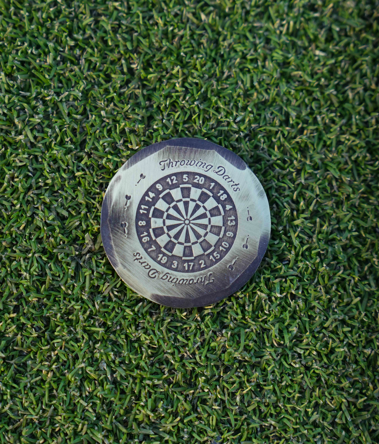 Hand Forged® Throwing Darts Ball Marker - Bronze