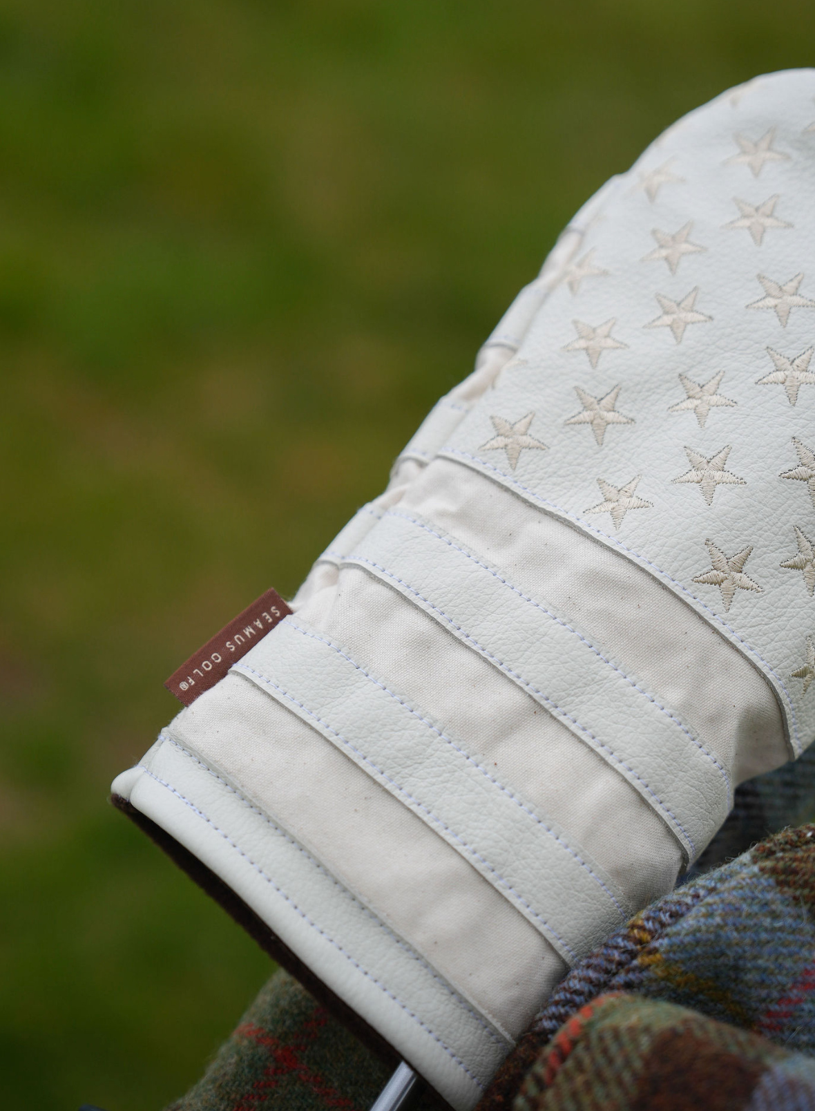 Old Glory Driver Head Cover - White