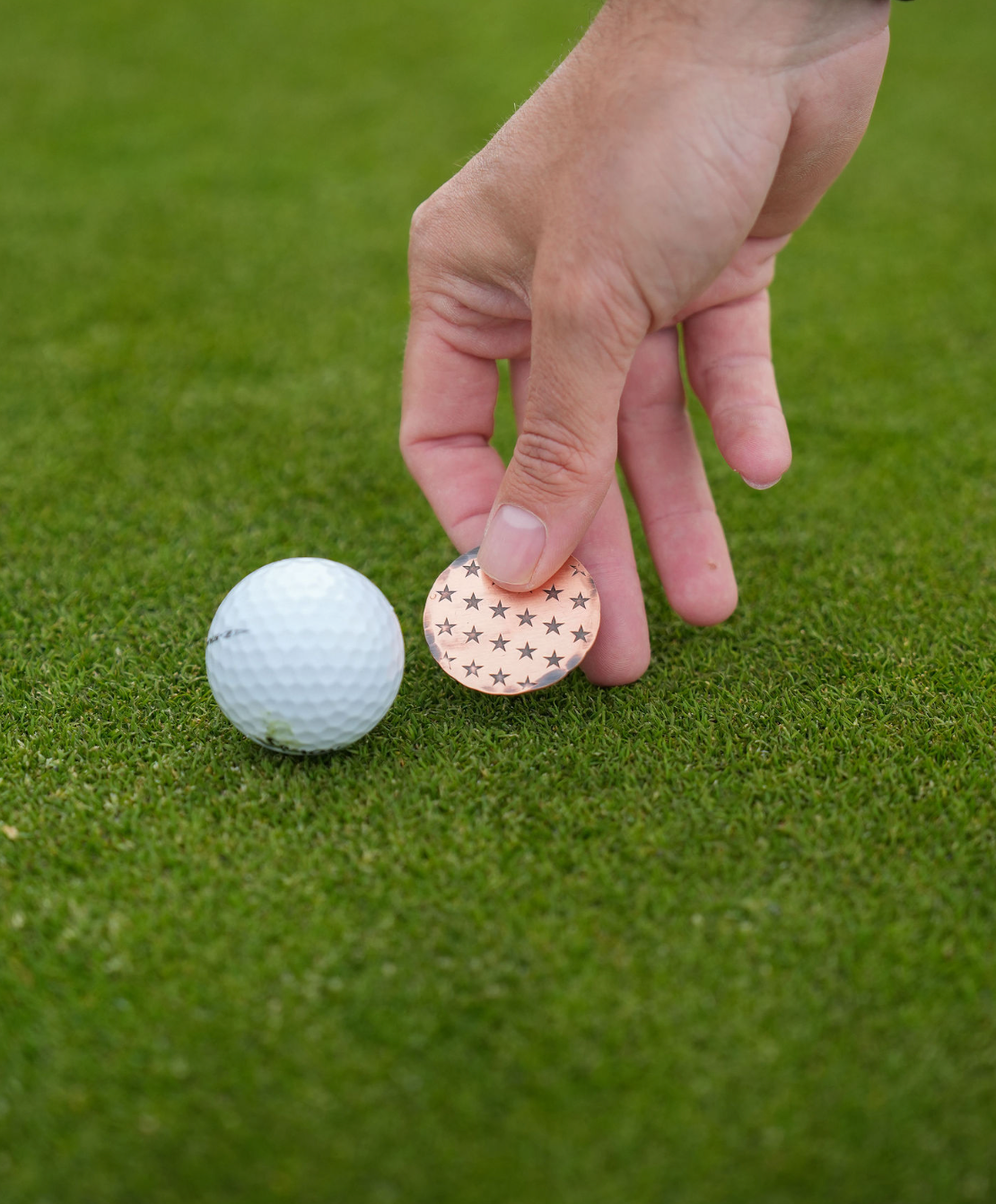 Hand Forged® Stars + Stripes Ball Marker - Copper