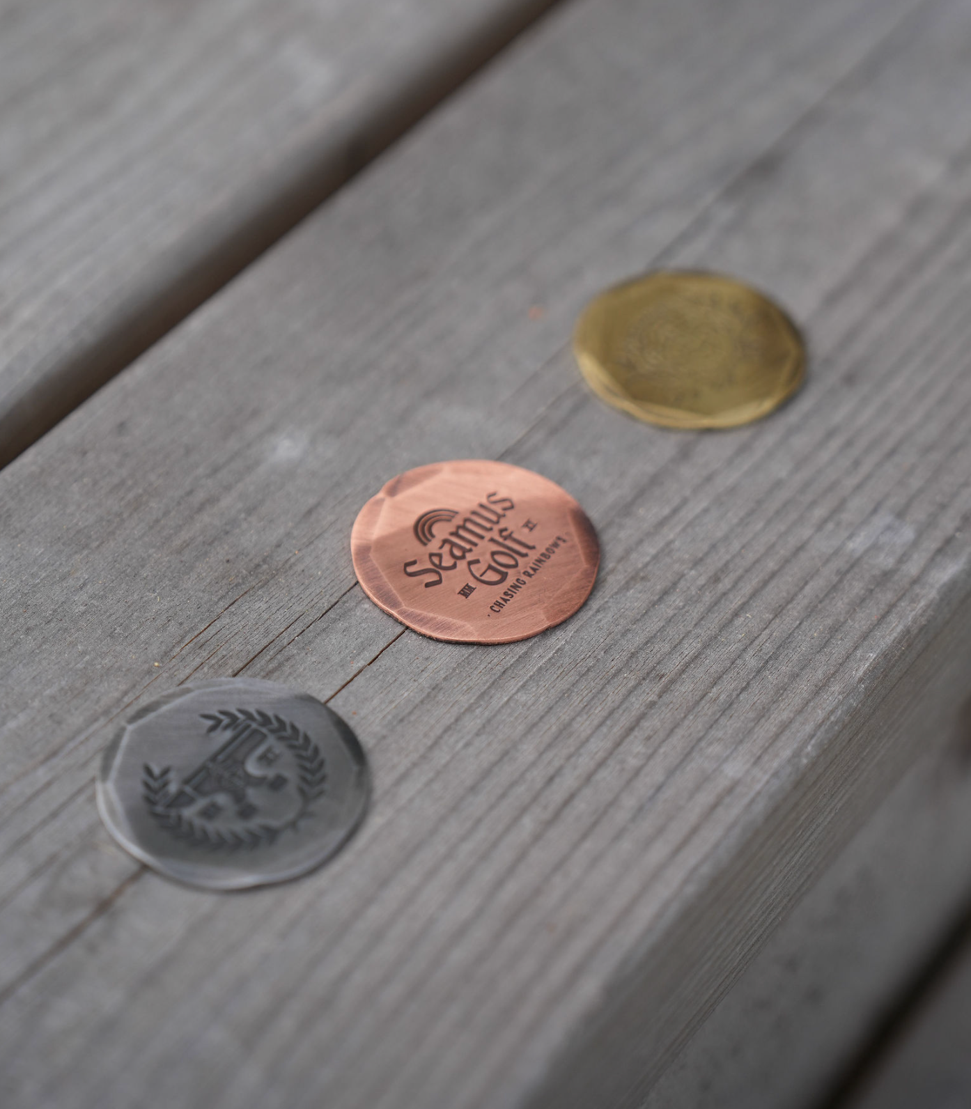 Hand Forged® Chasing Rainbows Copper Ball Marker