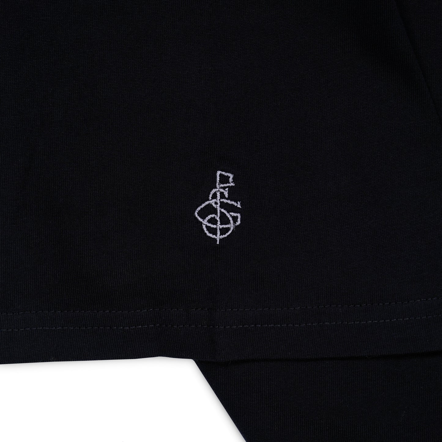 Black Embroidered Seamus Goat Division Caddie T-Shirt | Seamus Golf | 4