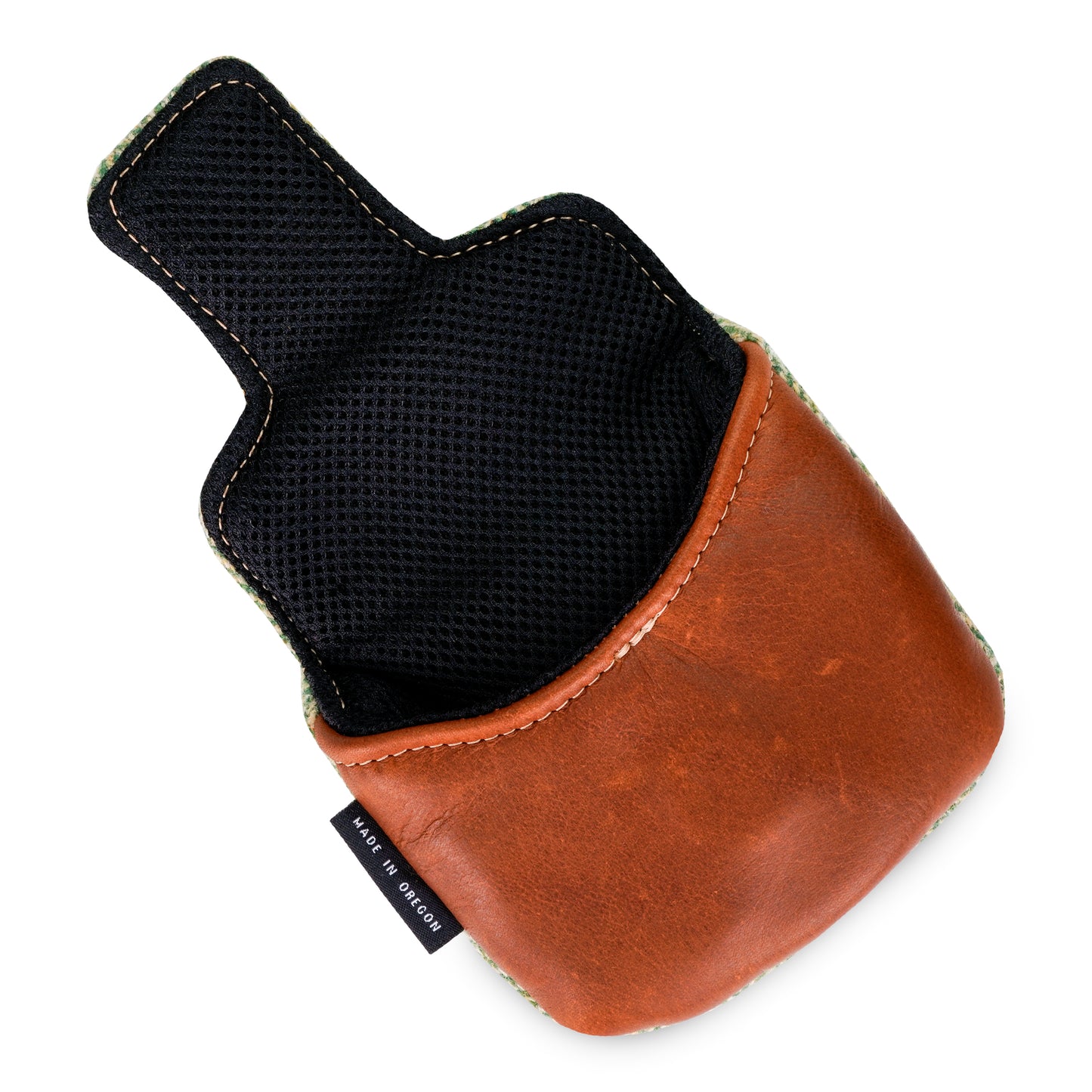 Harris Tweed Fescue Green Golf Mallet Putter Head Cover | Seamus Golf | Open