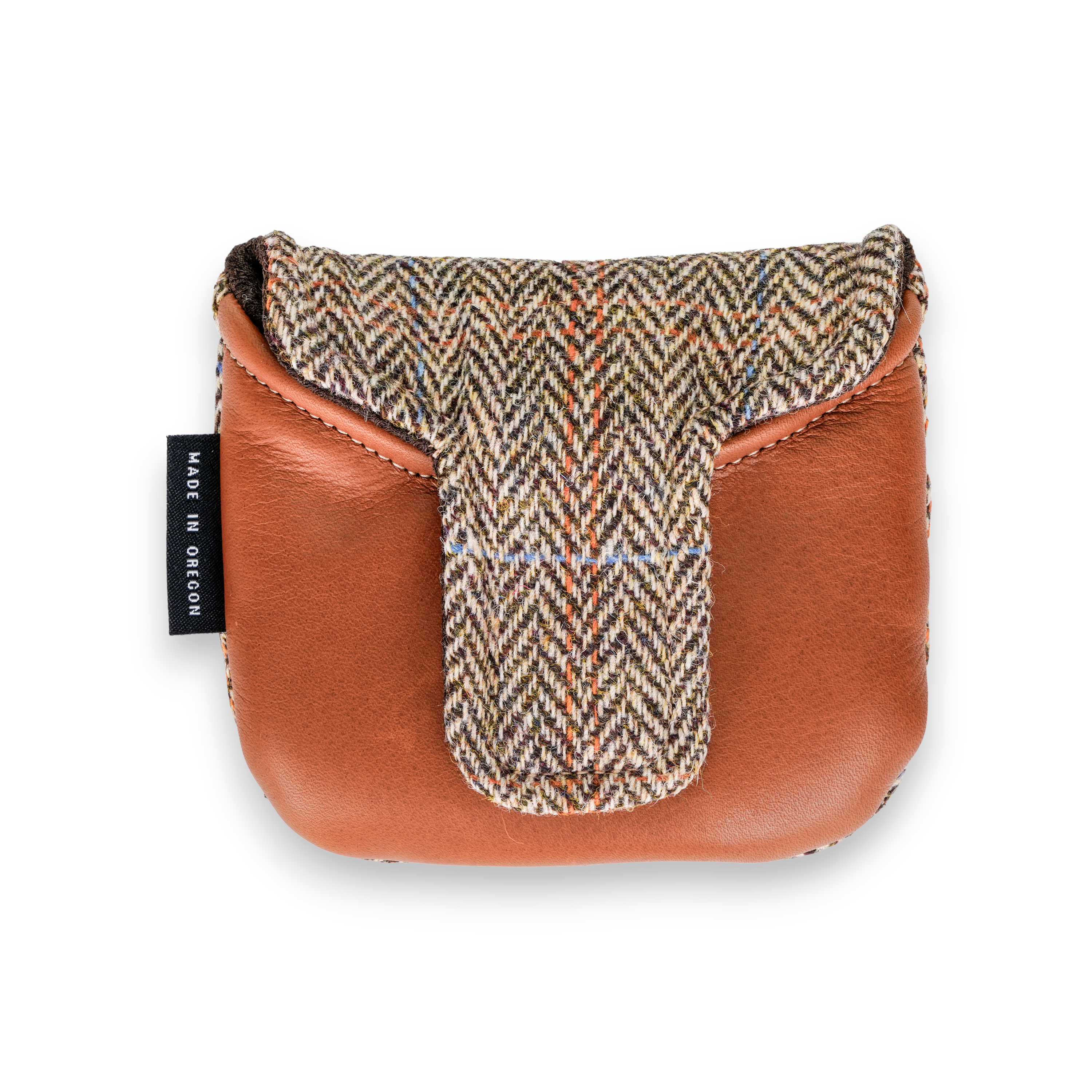 Harris Tweed Glen Plaid Heel Shafted Mallet Putter Cover