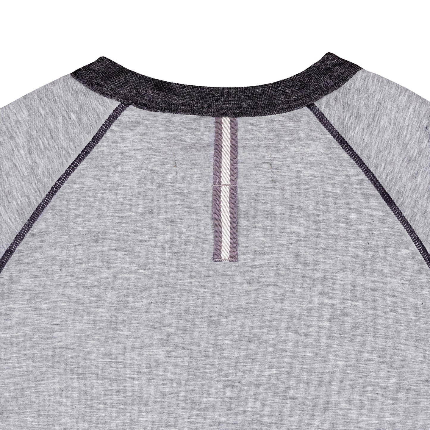 Field Day Hynds Raglan Grey Goat Division Caddie Crewneck Sweater | Seamus Golf | 3