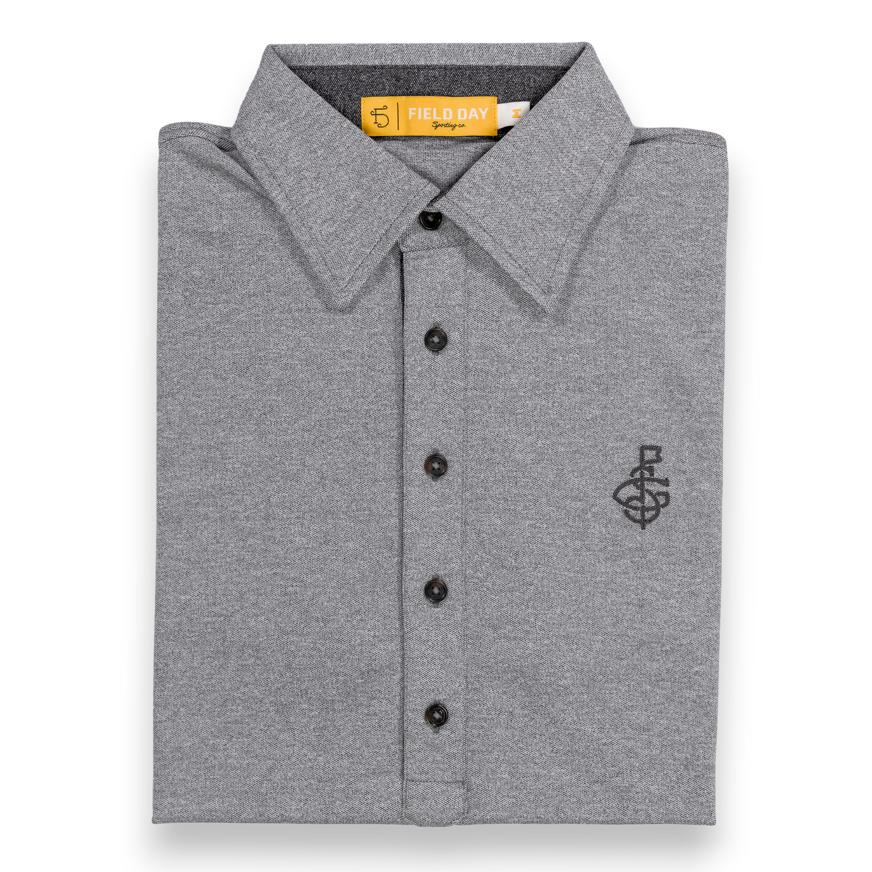 Seamus x Field Day Ford 5 Button Polo - Grey – SEAMUS GOLF