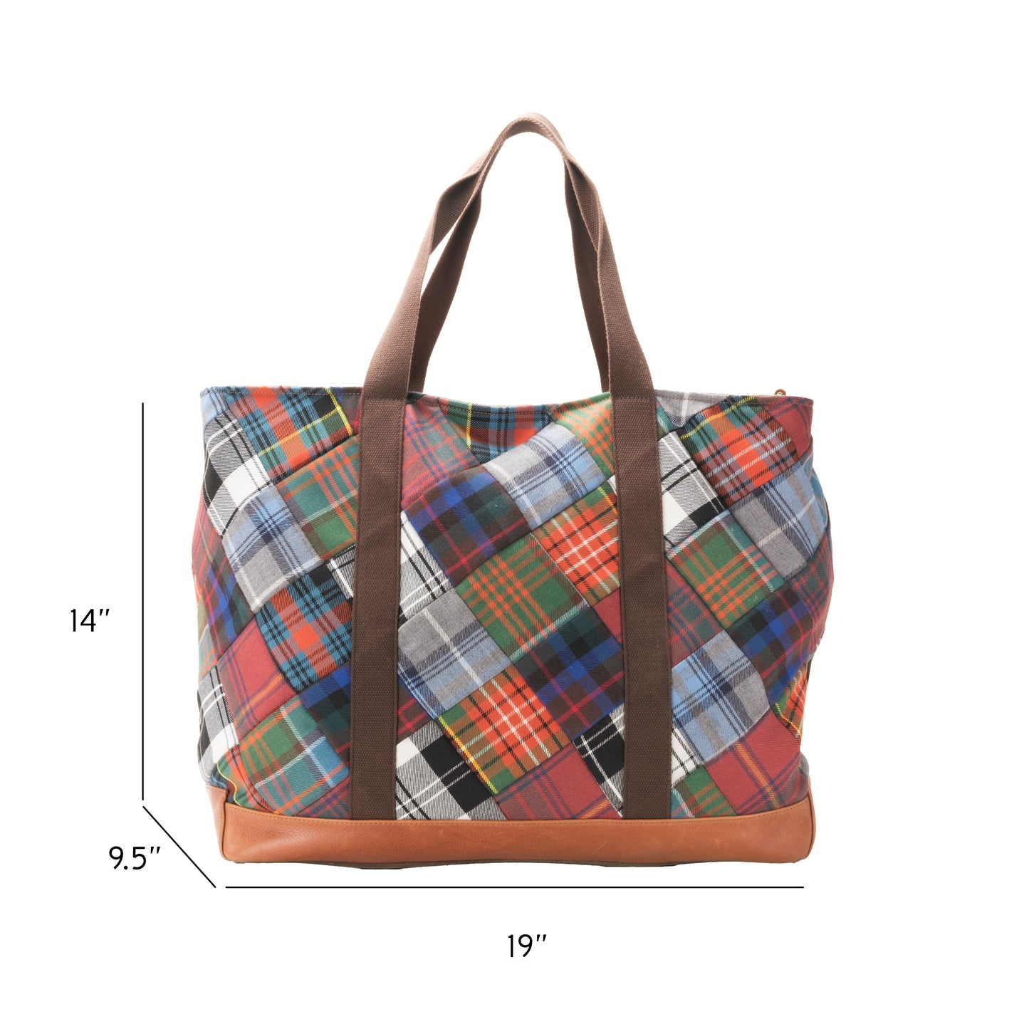 Tartan Patchwork Carry All Tote