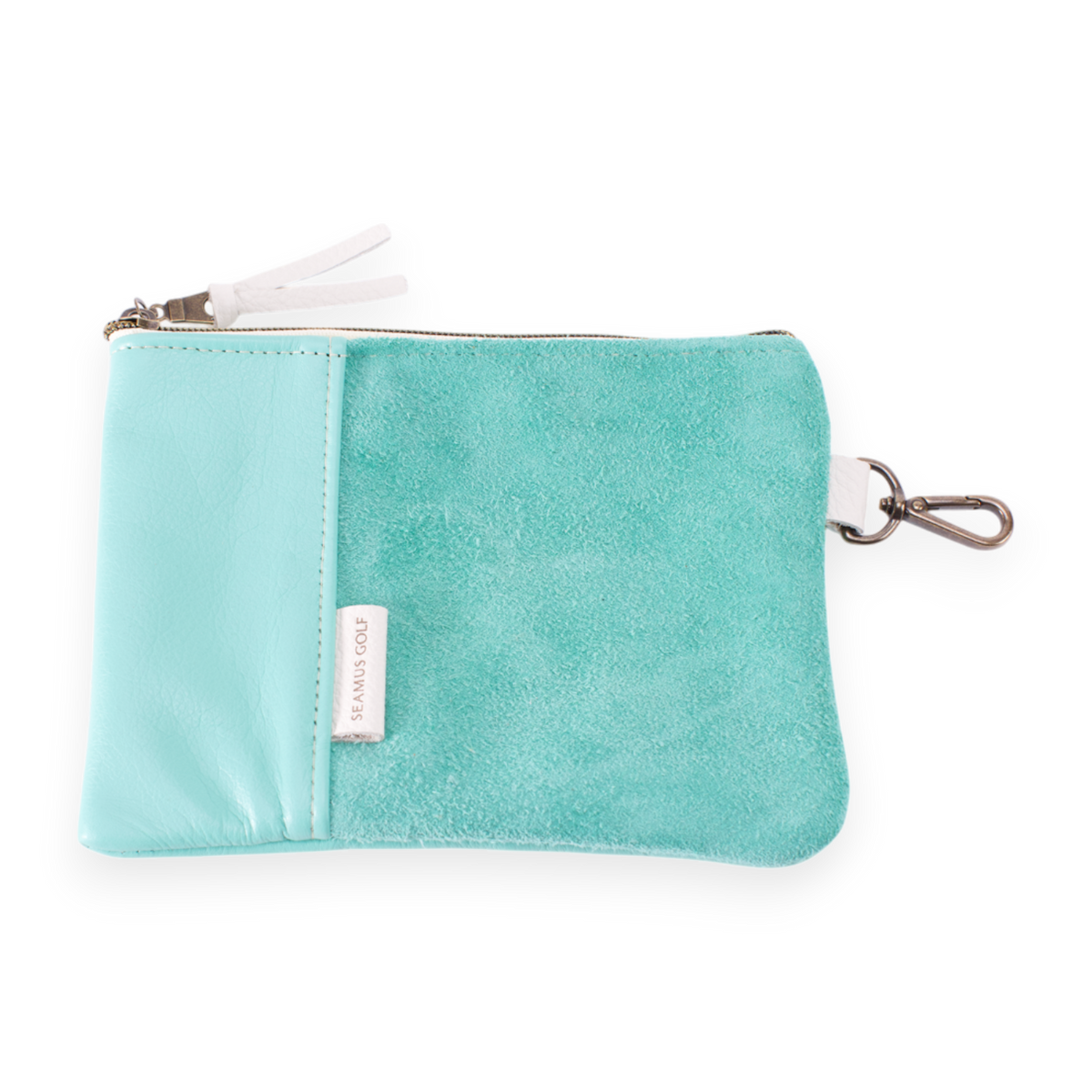 Zippered Pouch - Tiffany Blue | SEAMUS GOLF