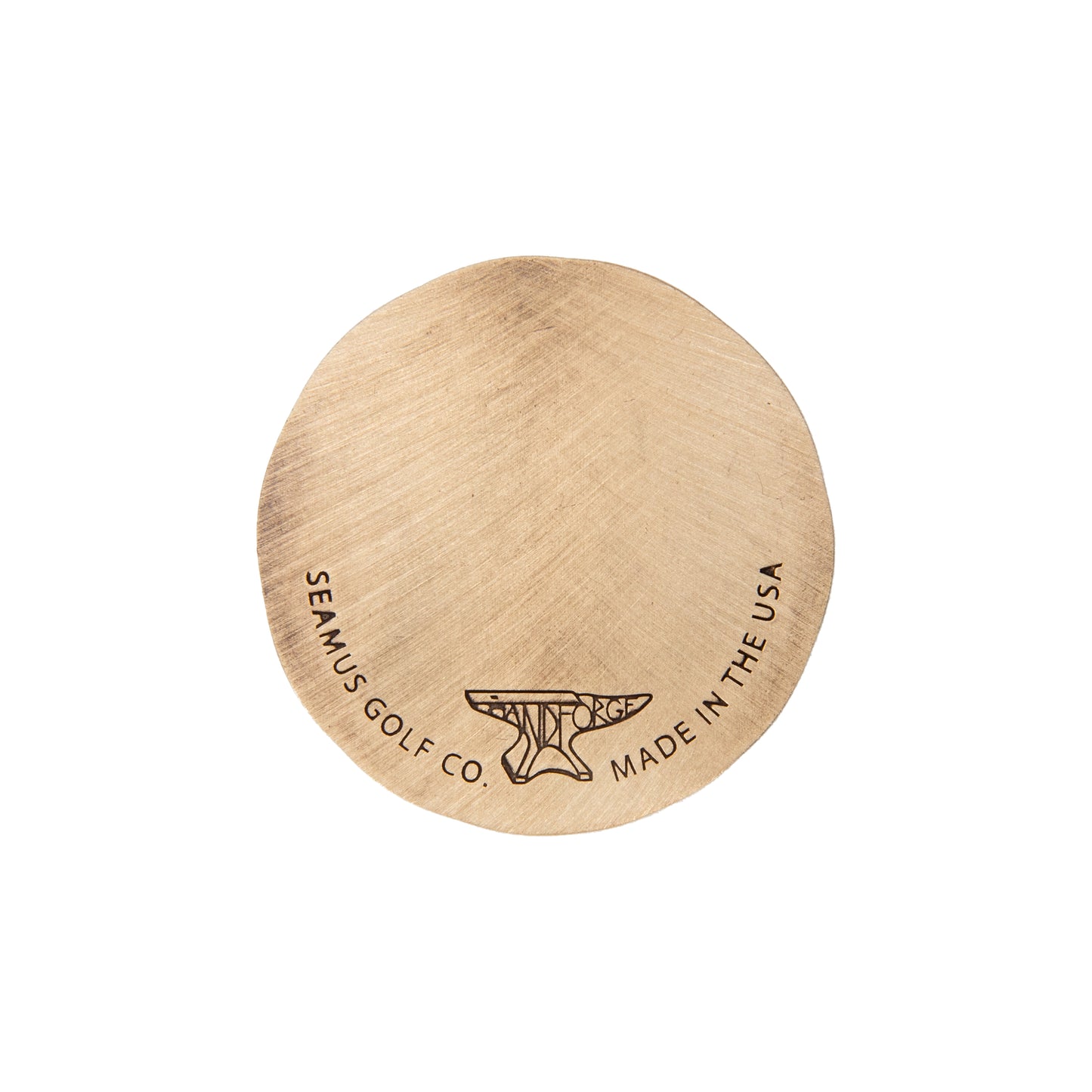 Hand Forge Turn Dog Customizable Bronze Golf Ball Mark | Seamus Golf | Back