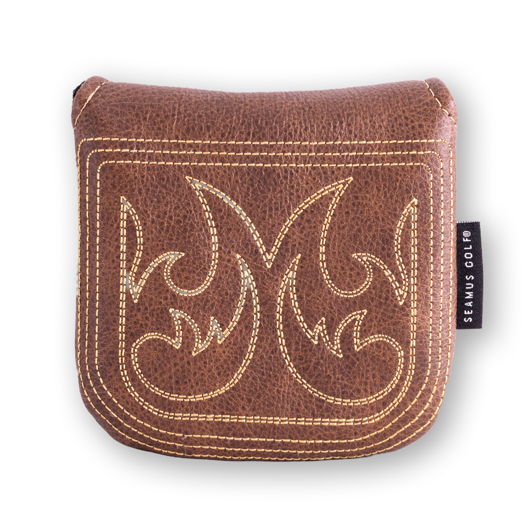 Whiskey Outlaw Cowboy Boot Heel Shafted Putter Cover