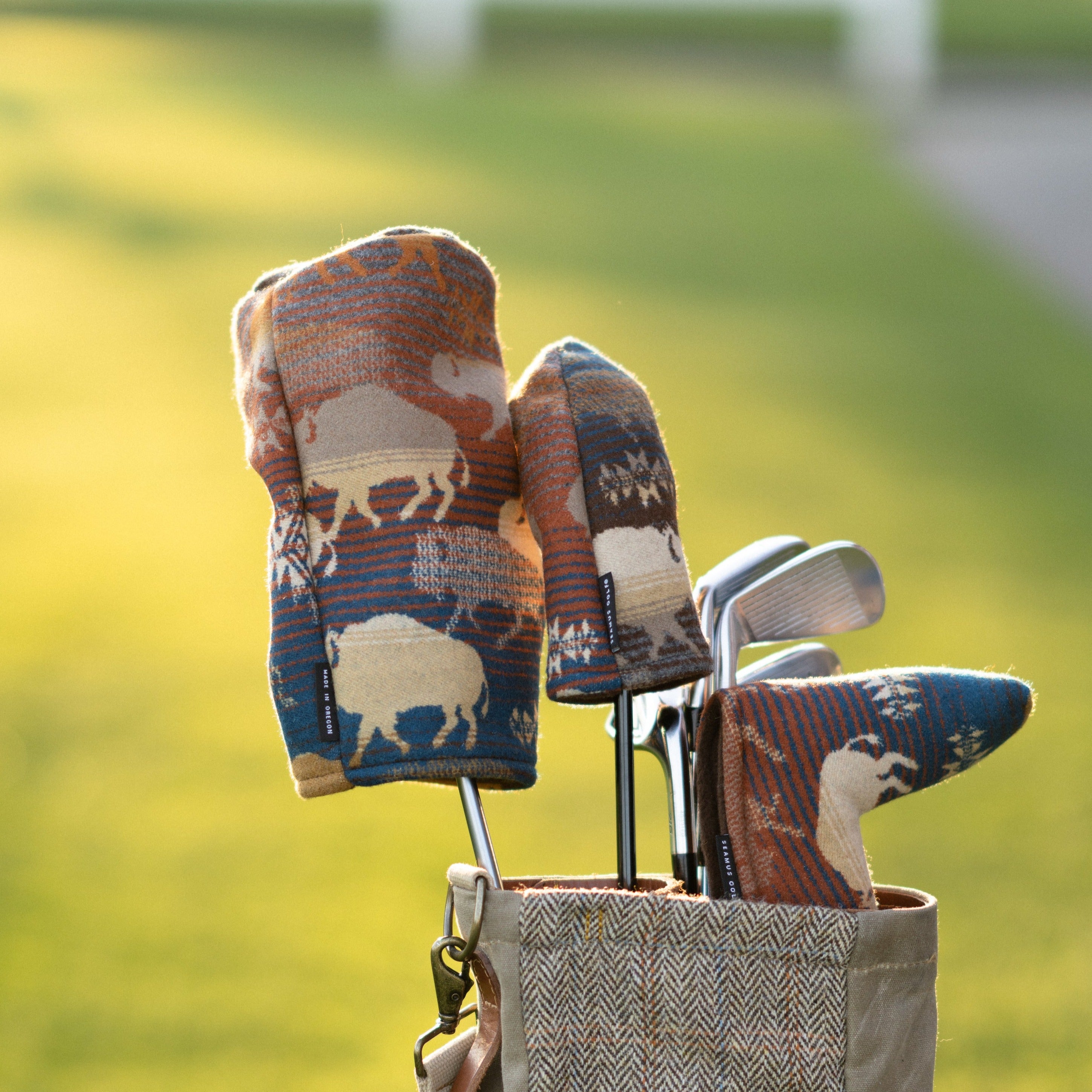 Pendleton Land of the Buffalo Woolen Golf Head Covers | Seamus Golf | Full Set