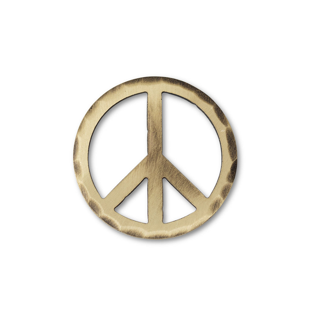 Hand Forged® Peace Sign Ball Mark - Bronze