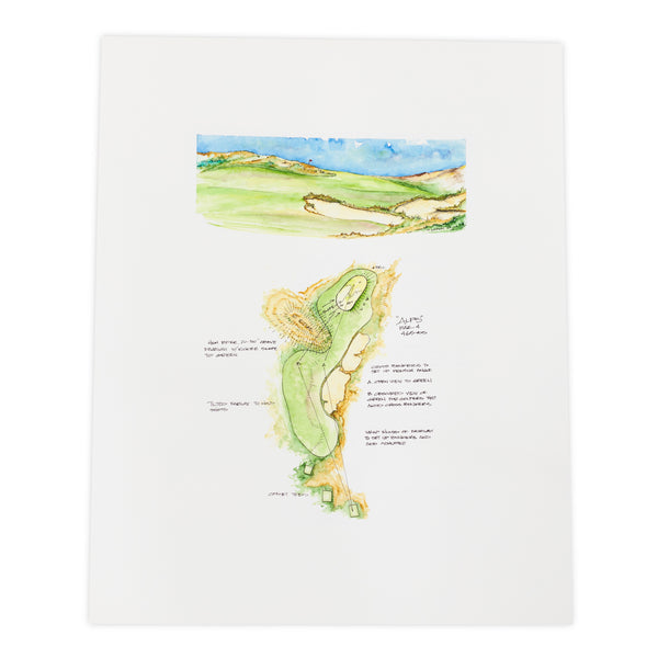 "Alps" Golf Course Print by Thad Layton