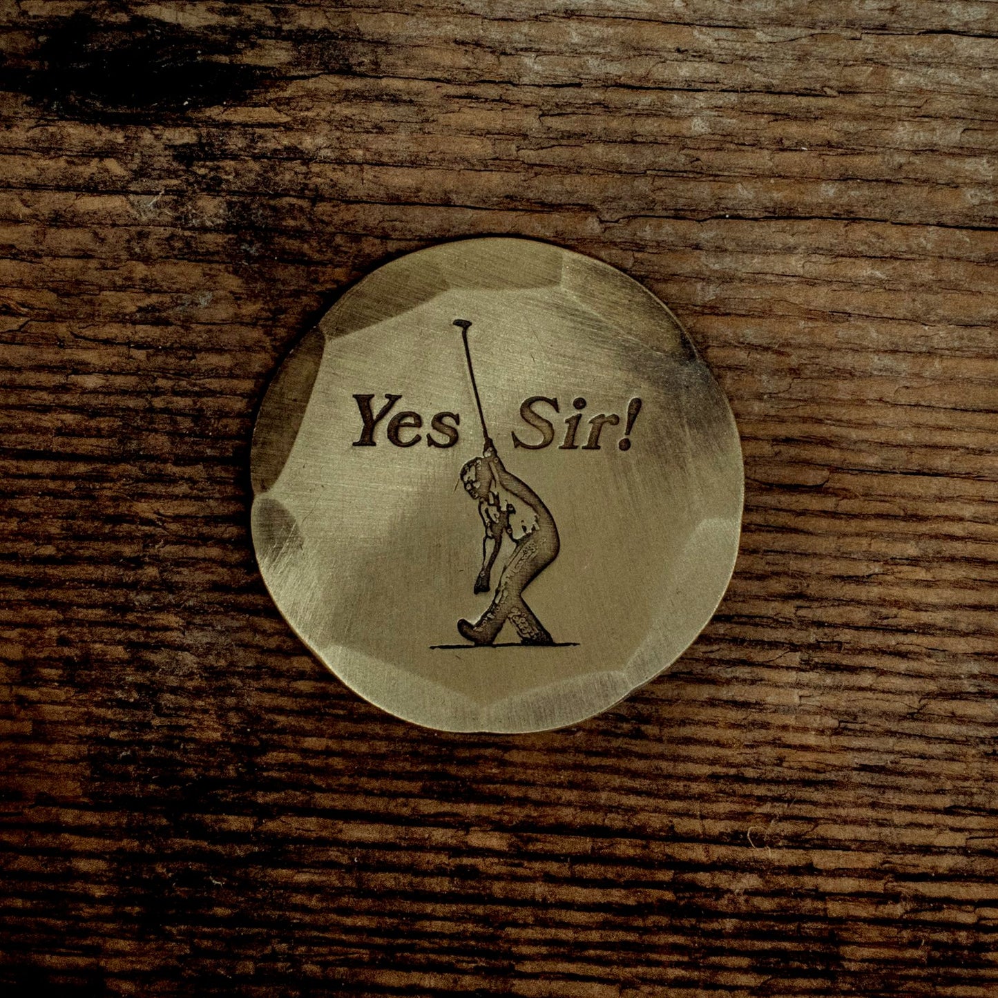 Hand Forge Jack Niklaus "Yes Sir" Customizable Bronze Ball Mark | Seamus Golf | 2