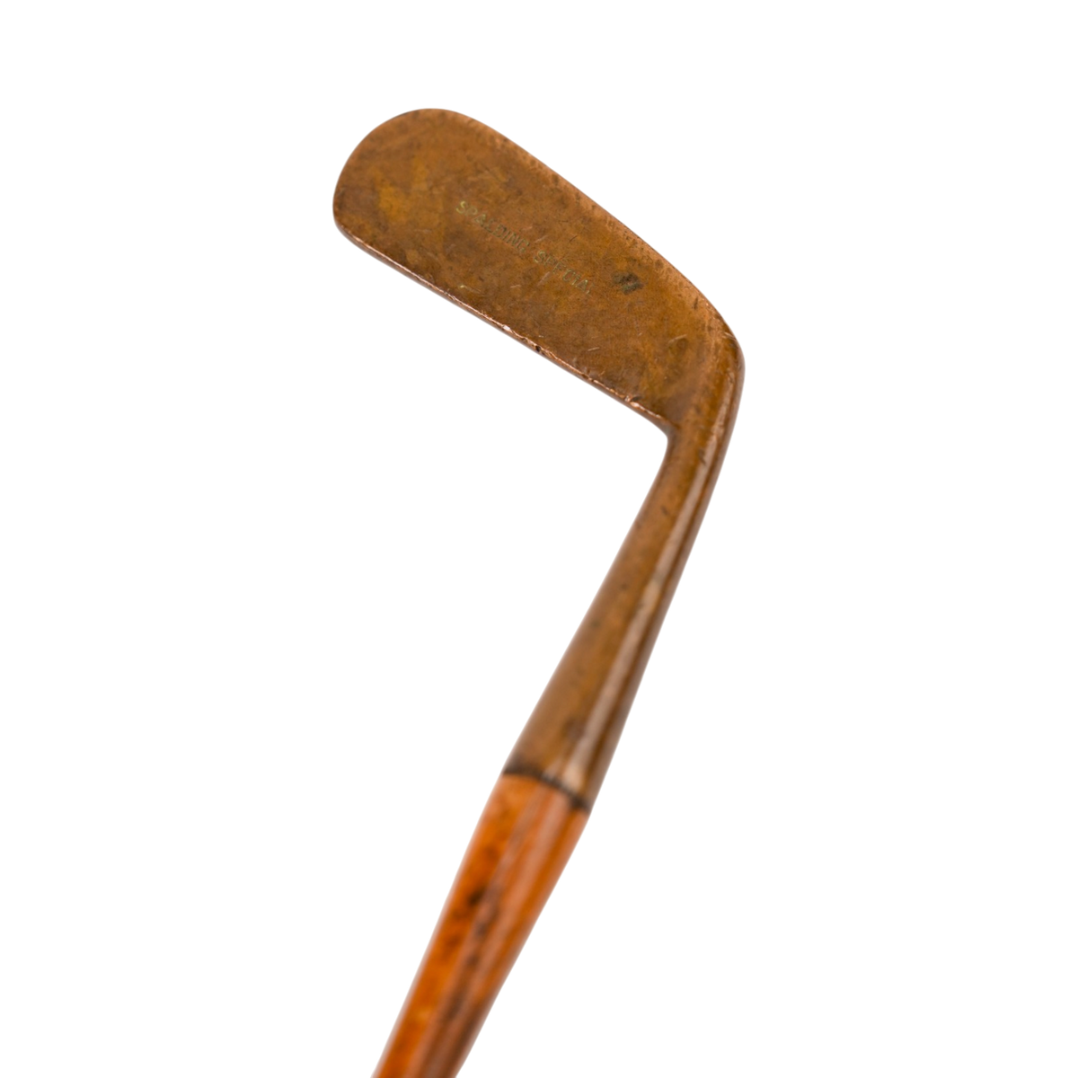 #15 Spalding Brass Putter with Shaft Stamp - Hickory Putter