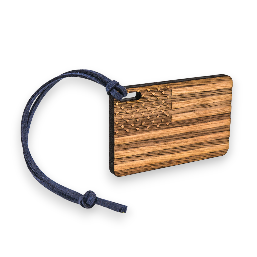 American Flag Bag Tag