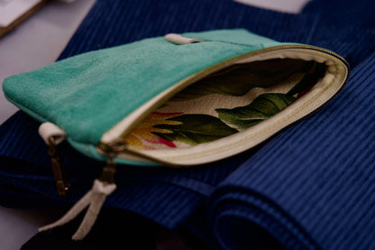 Tiffany Blue Zippered Pouch