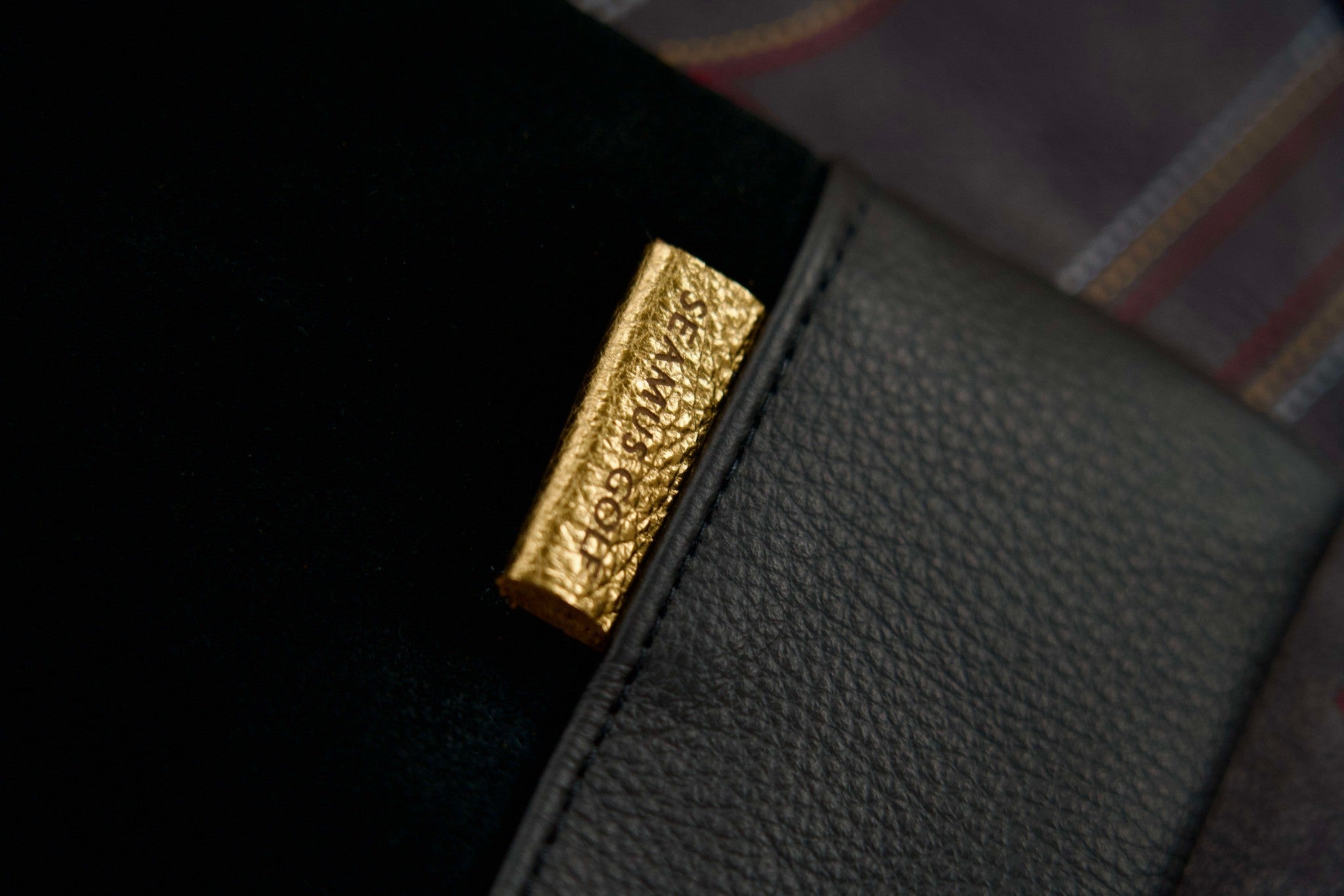 Black Tribeca Zippered Pouch