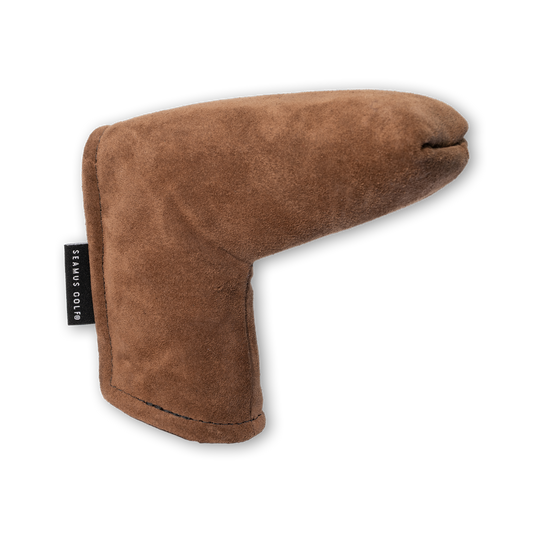 Brown Suede Blade Putter Cover