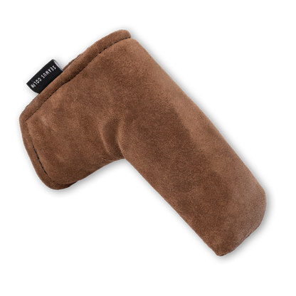 Brown Suede Blade Putter Cover