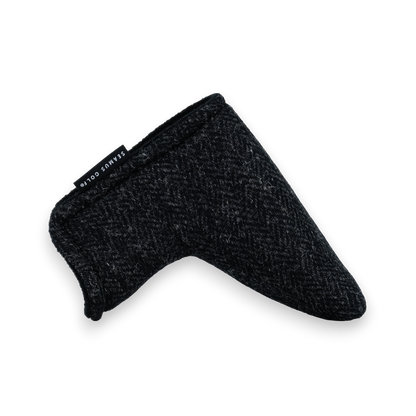 Black Harris Tweed Putter Covers