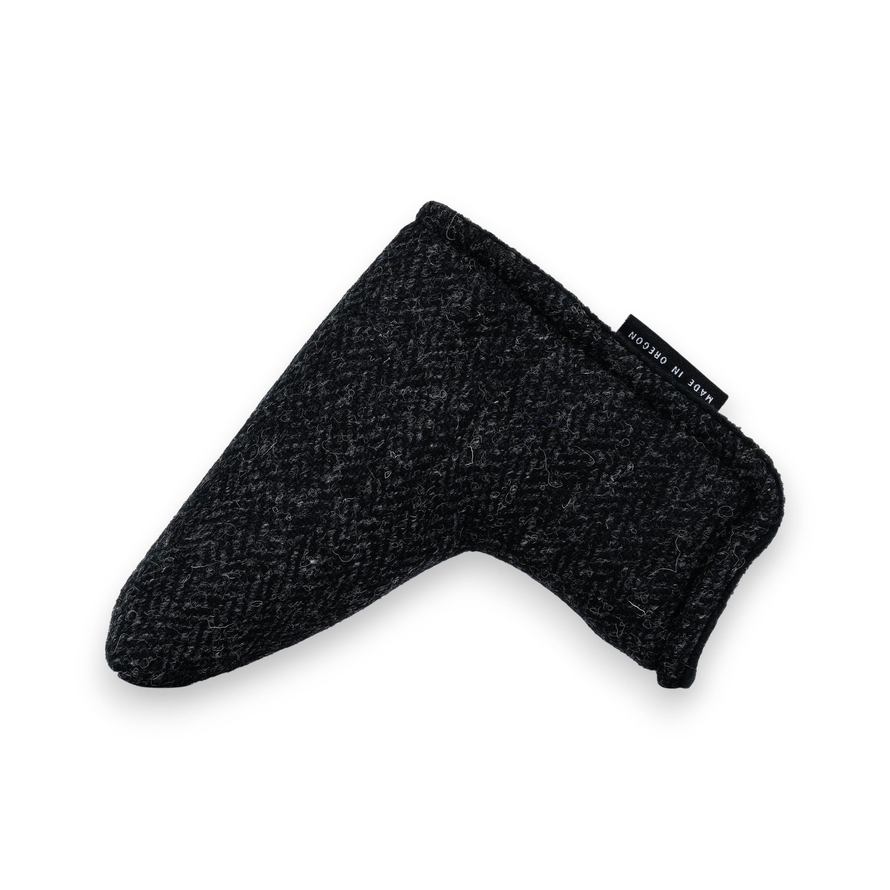 Black Harris Tweed Putter Covers