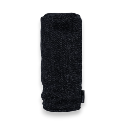 Black Harris Tweed Head Cover
