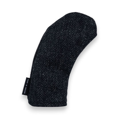 Black Harris Tweed Head Cover