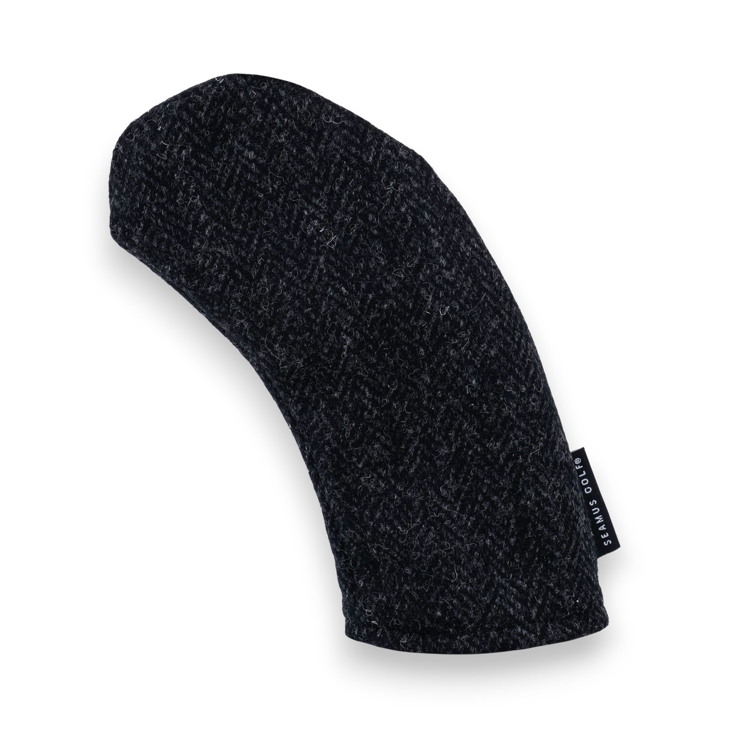 Black Harris Tweed Head Cover