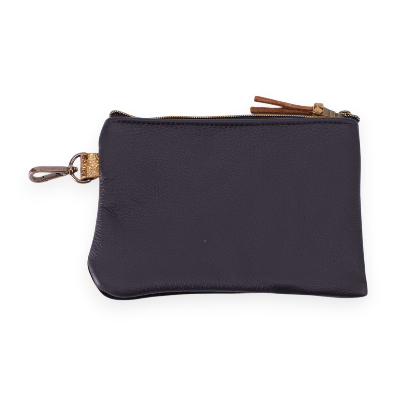 Black Tribeca Zippered Pouch